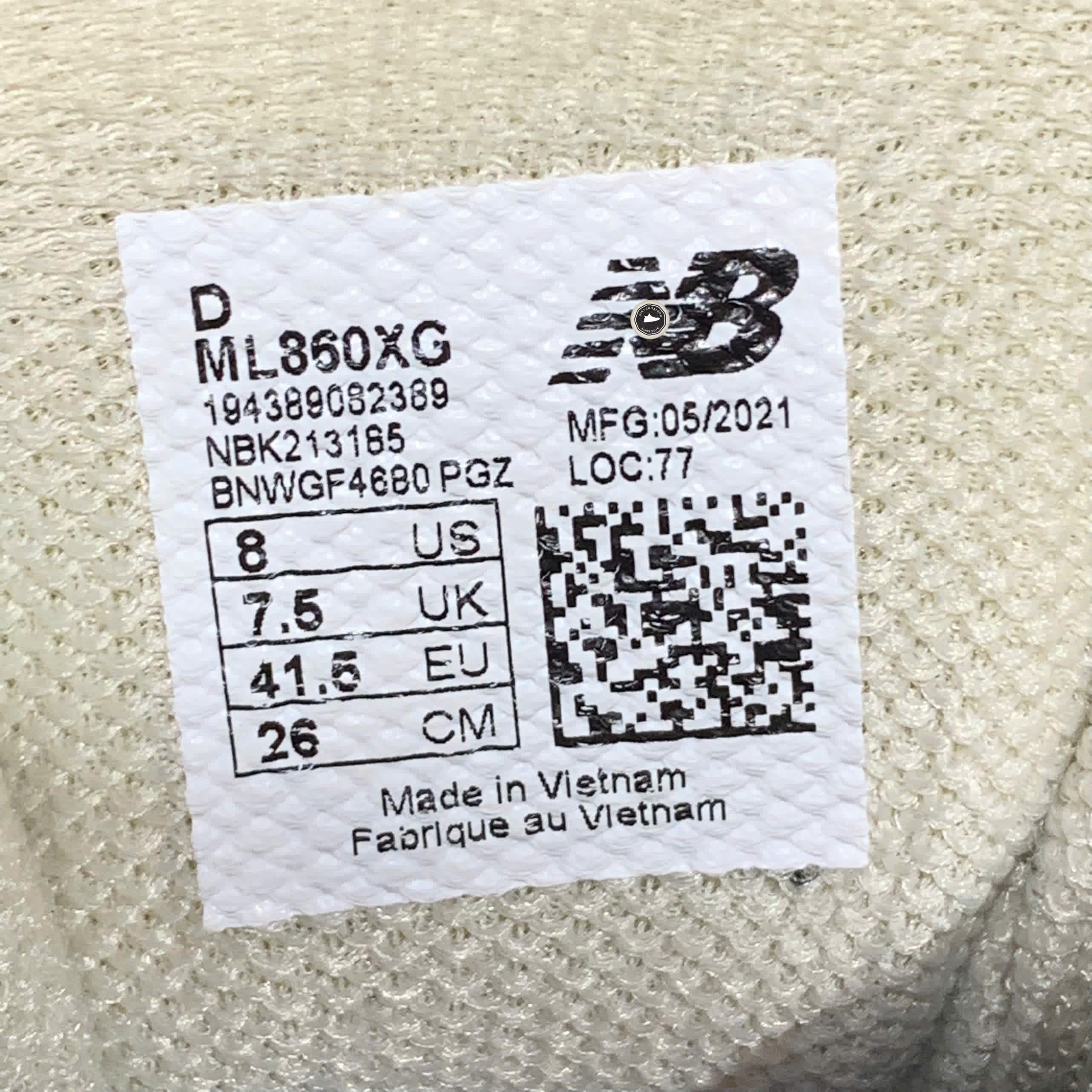 NEW BALANCE 860V2 'BEIGE GREEN RED' ML860XG SIZE 41.5 GIÀY 2HAND CHÍNH HÃNG  PVN21004