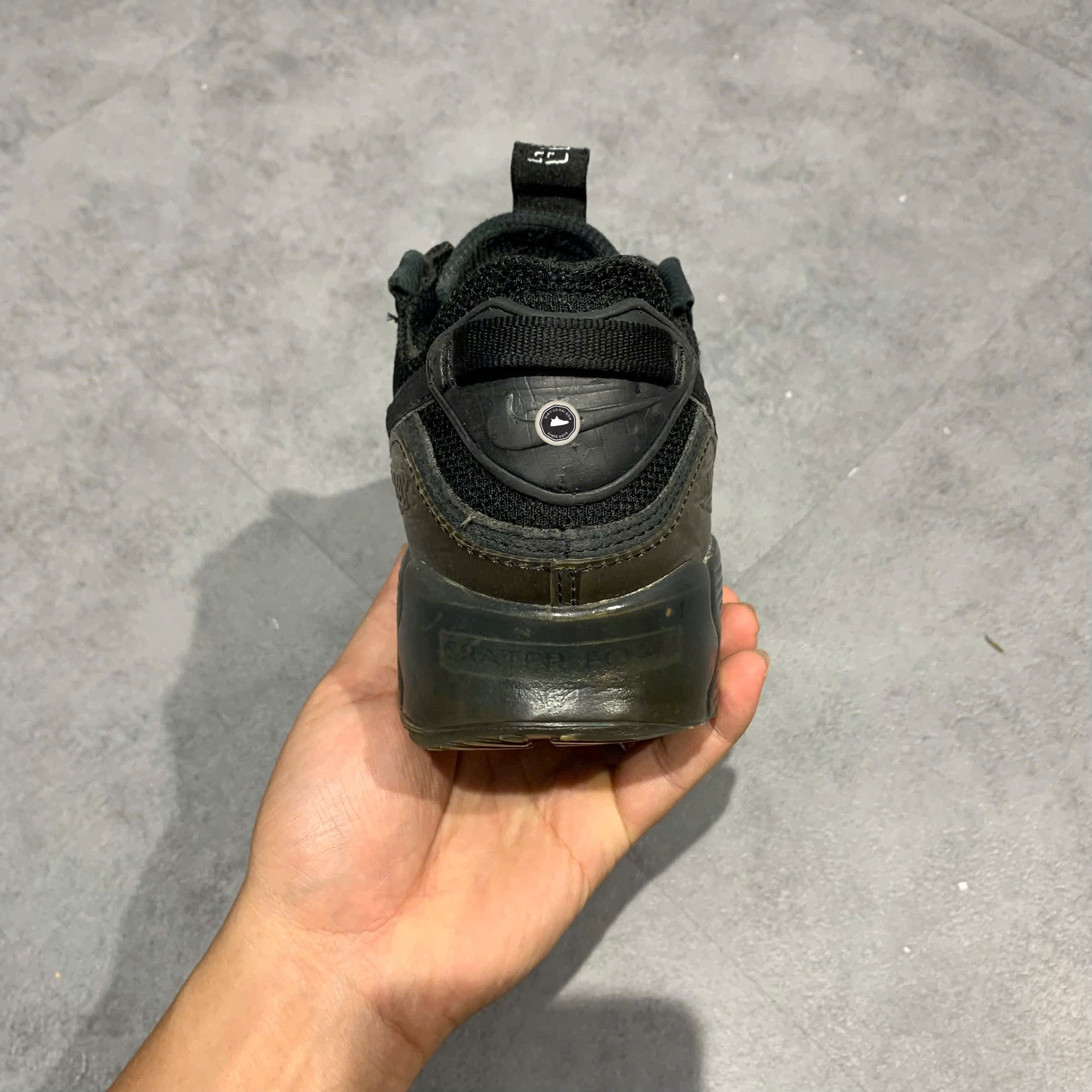 NIKE AIR MAX TERRASCAPE 90 TRIPLE BLACK DQ3987 002 SIZE 41 GIÀY 2HAND CHÍNH HÃNG PVN20406