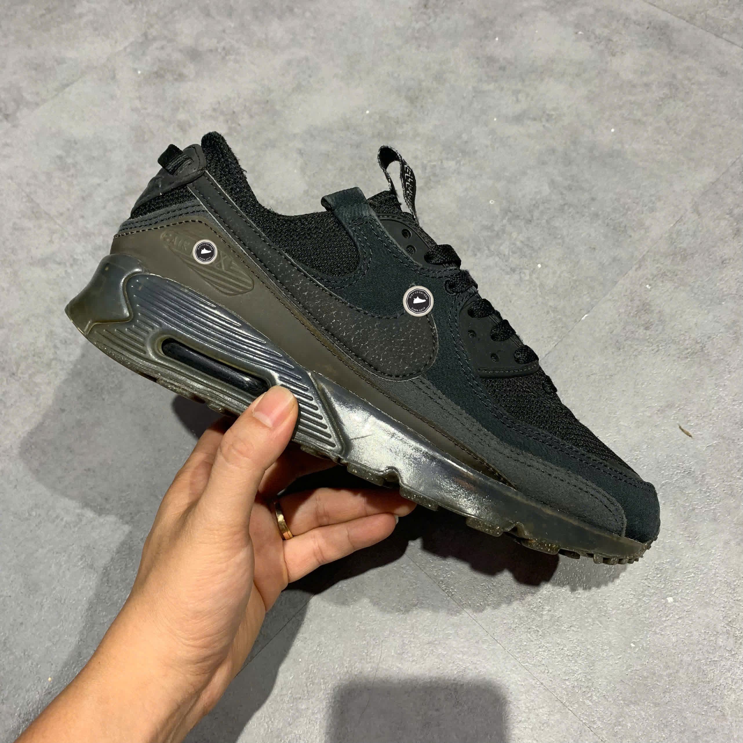 NIKE AIR MAX TERRASCAPE 90 TRIPLE BLACK DQ3987 002 SIZE 41 GIÀY 2HAND CHÍNH HÃNG PVN20406