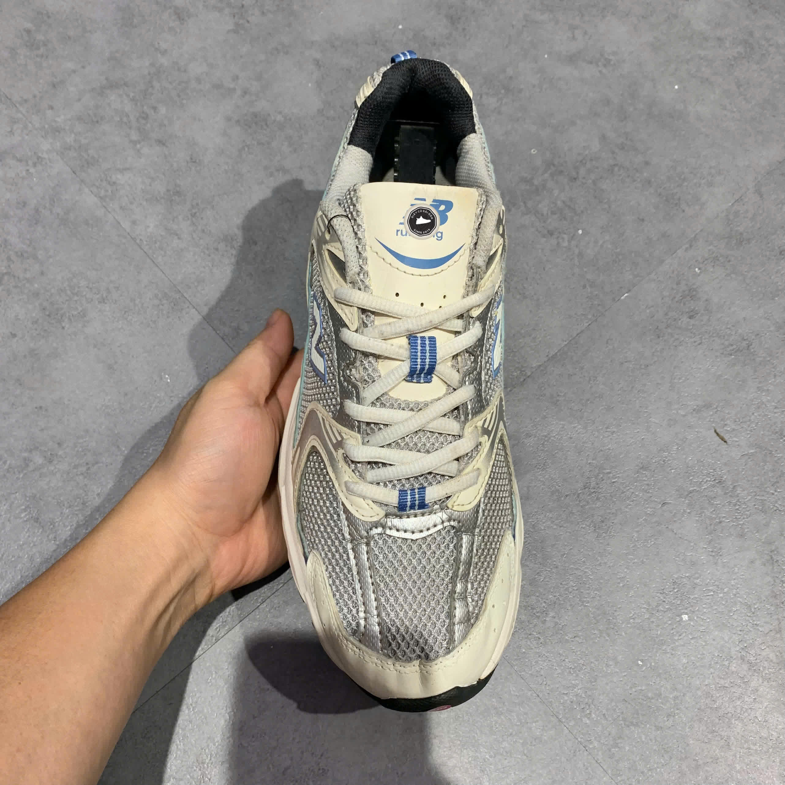 NEW BALANCE 530 'RAIN CLOUD SUMMER FOG' MR530RC SIZE 41.5 GIÀY 2HAND CHÍNH HÃNG PVN21036