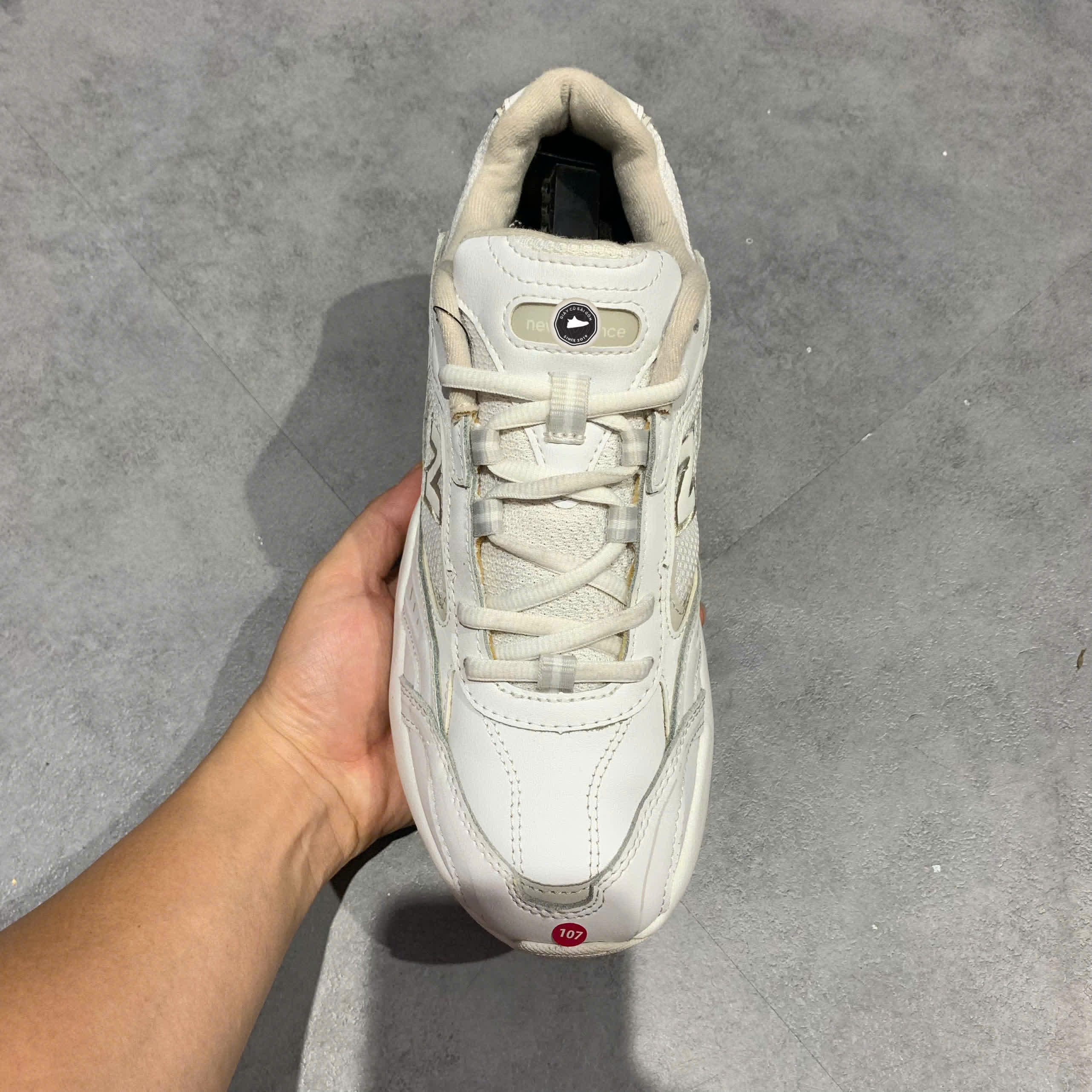 New Balance WMNS 452 'White Light Cliff Grey' D WX452SG SIZE 41.5 GIÀY 2HAND CHÍNH HÃNG 20421