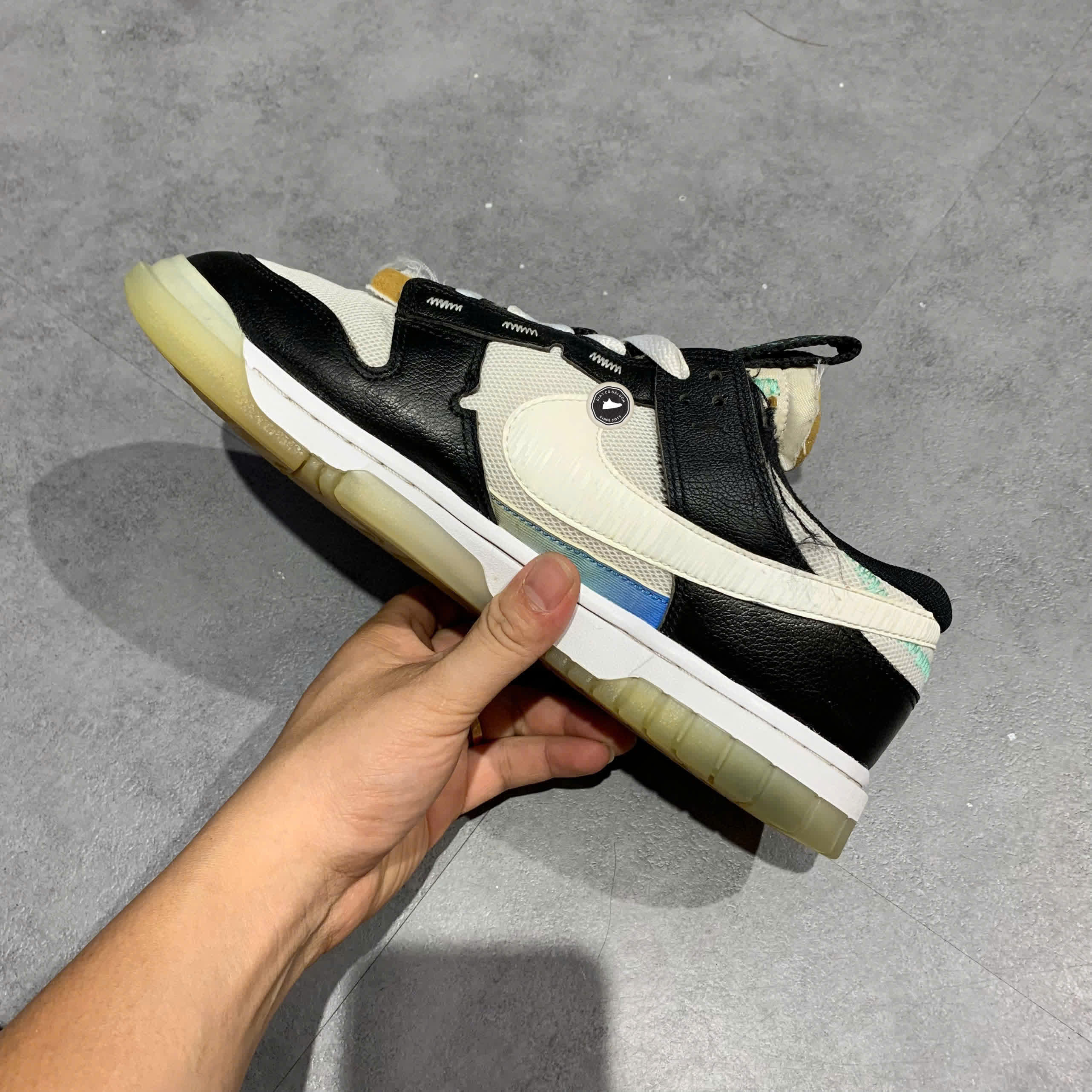 NIKE AIR DUNK JUMBO UNLOCK YOUR SPACE PANDA FJ7067 114 SIZE 42 GIÀY 2HAND CHÍNH HÃNG PVN20619