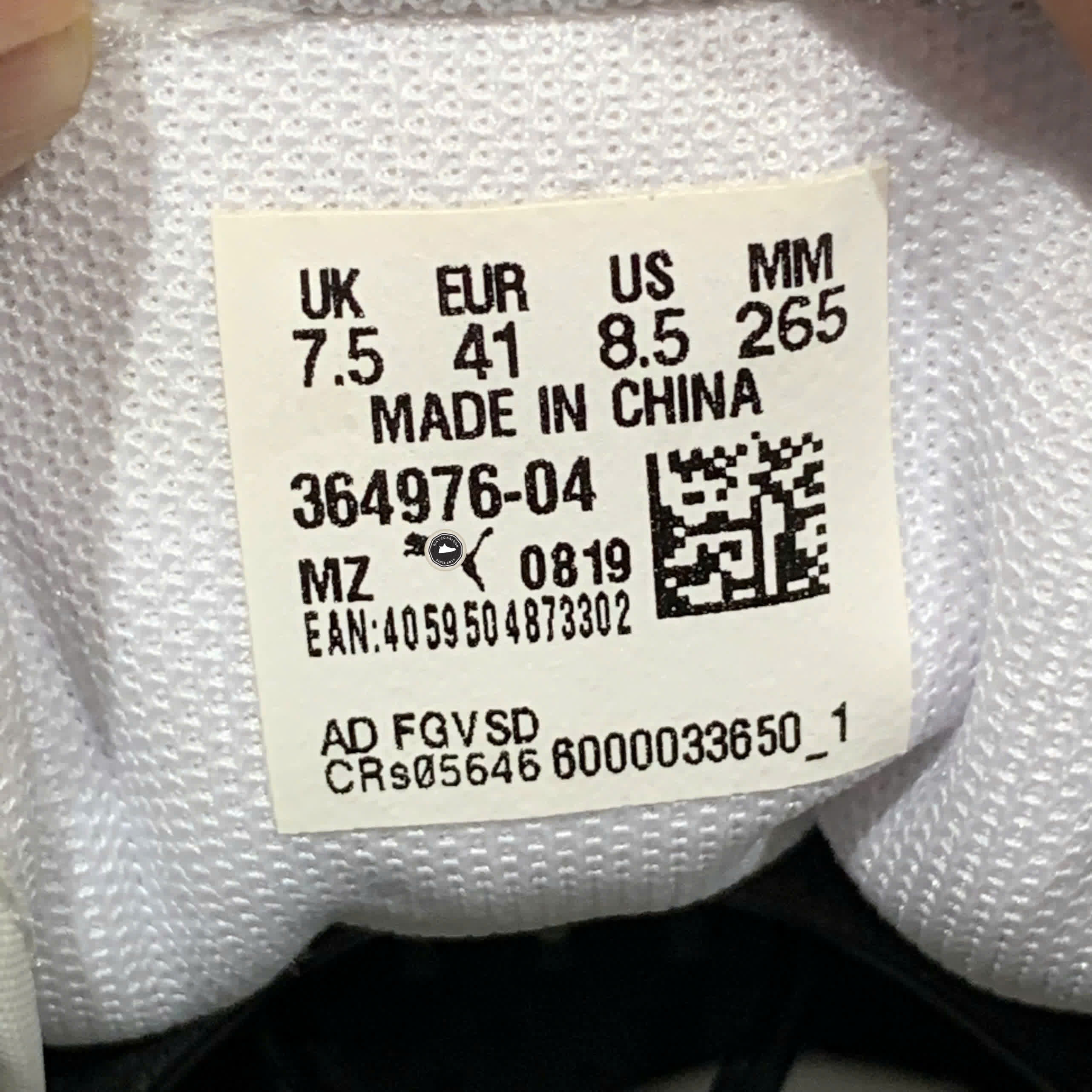 PUMA Court Breaker L Mono 'White Brown' 364976 04 SIZE 41 GIÀY 2HAND CHÍNH HÃNG PVN21149