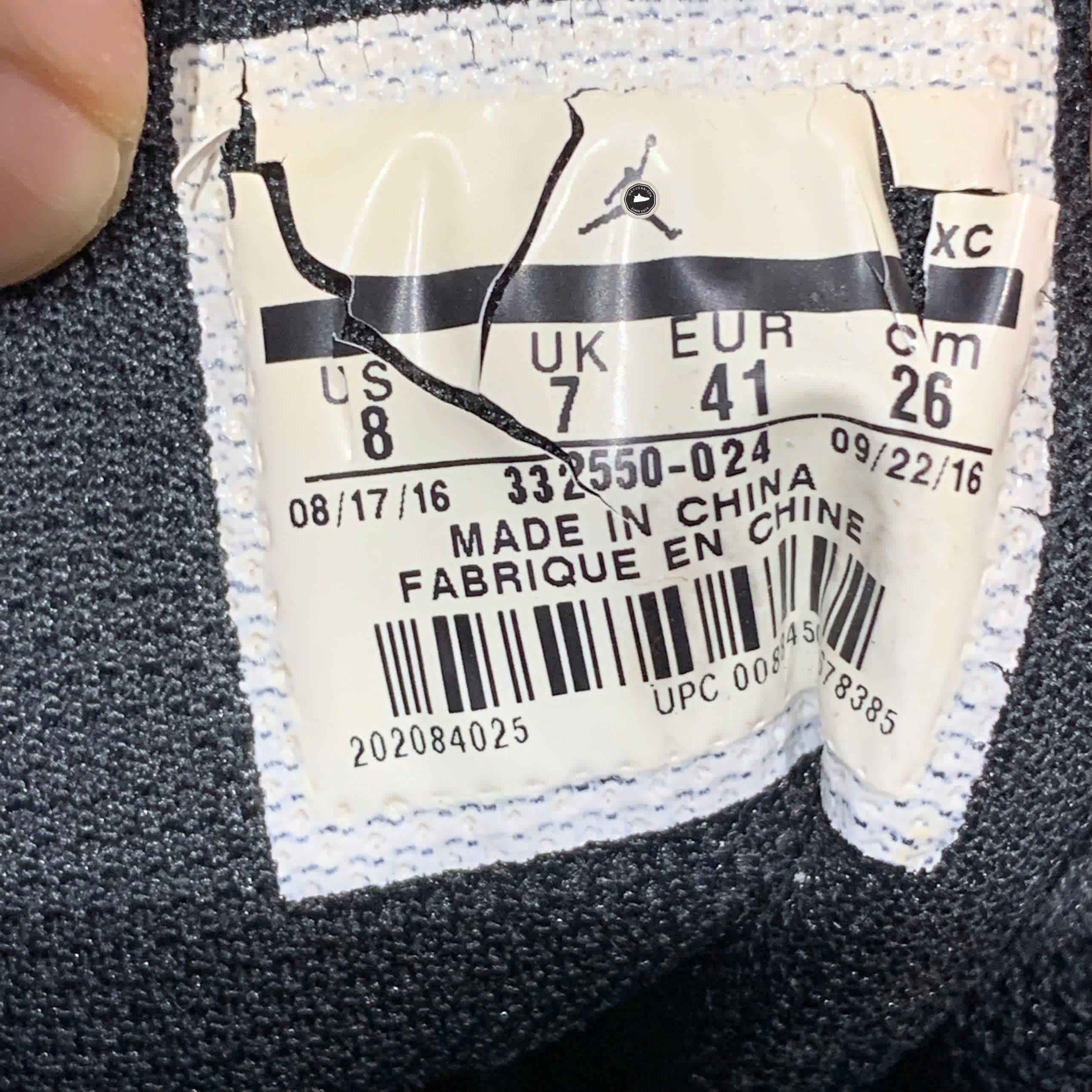 JORDAN 1 RETRO HIGH 'RARE AIR - COOL GREY' 332550 024 SIZE 41 GIÀY 2HAND CHÍNH HÃNG PVN21088