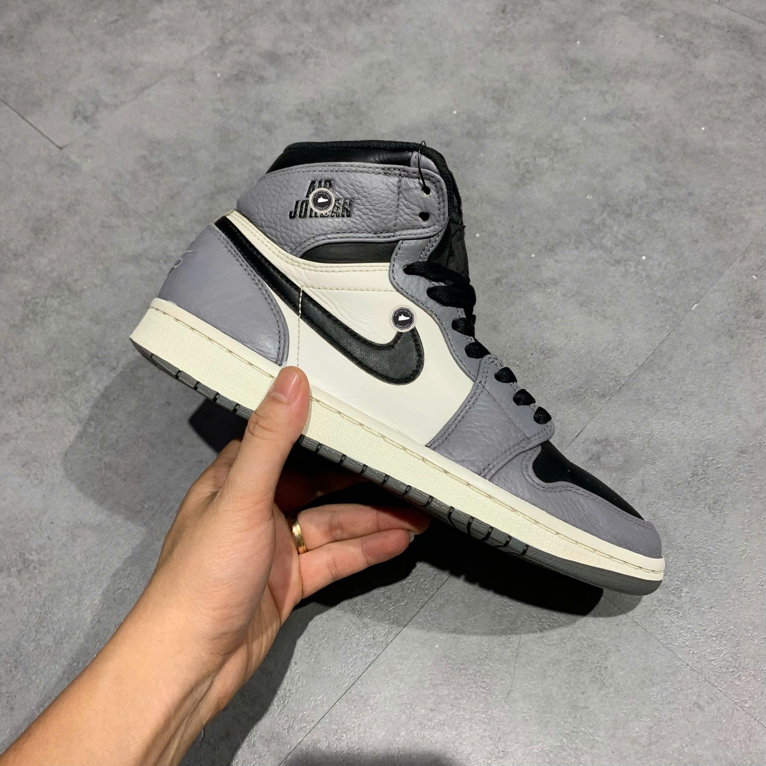 JORDAN 1 RETRO HIGH 'RARE AIR - COOL GREY' 332550 024 SIZE 41 GIÀY 2HAND CHÍNH HÃNG PVN21088