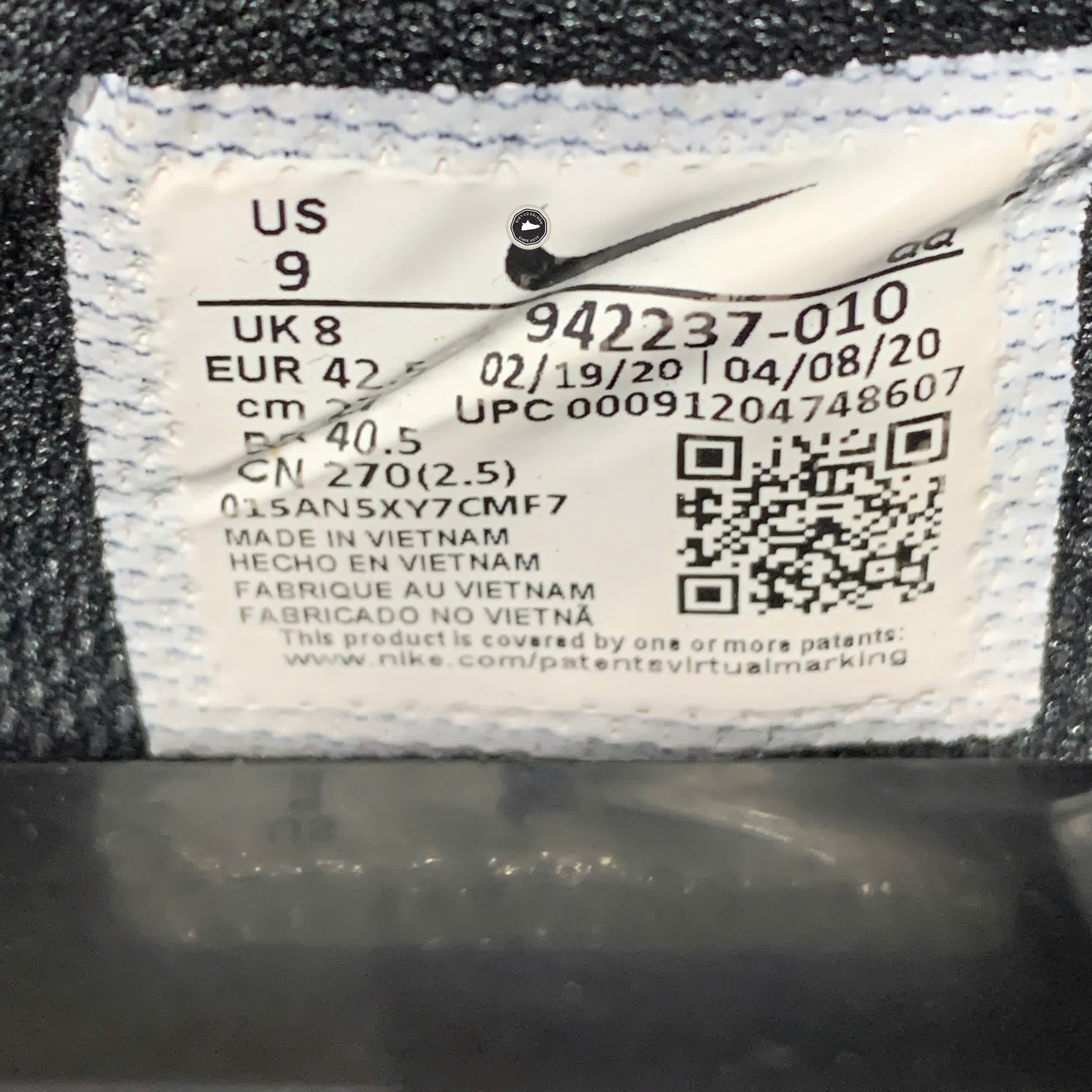 NIKE SB DELTA FORCE VULC 'BLACK' 942237 010 SIZE 42 GIÀY 2HAND CHÍNH HÃNG PVN21252