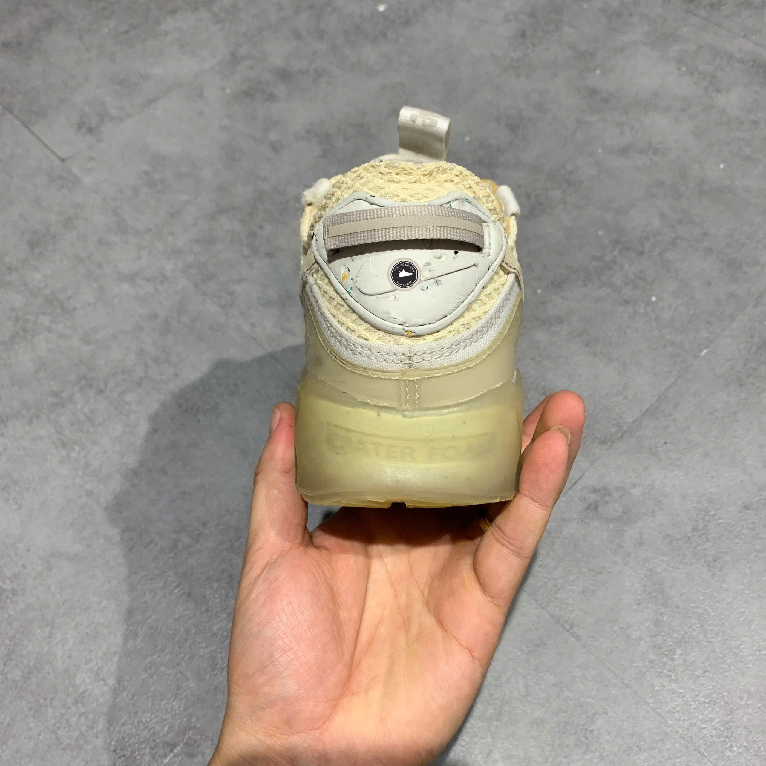 NIKE AIR MAX TERRASCAPE 90 WHITE LIGHT IRON ORE DM0033 100 SIZE 42 GIÀY 2HAND CHÍNH HÃNG PVN21227