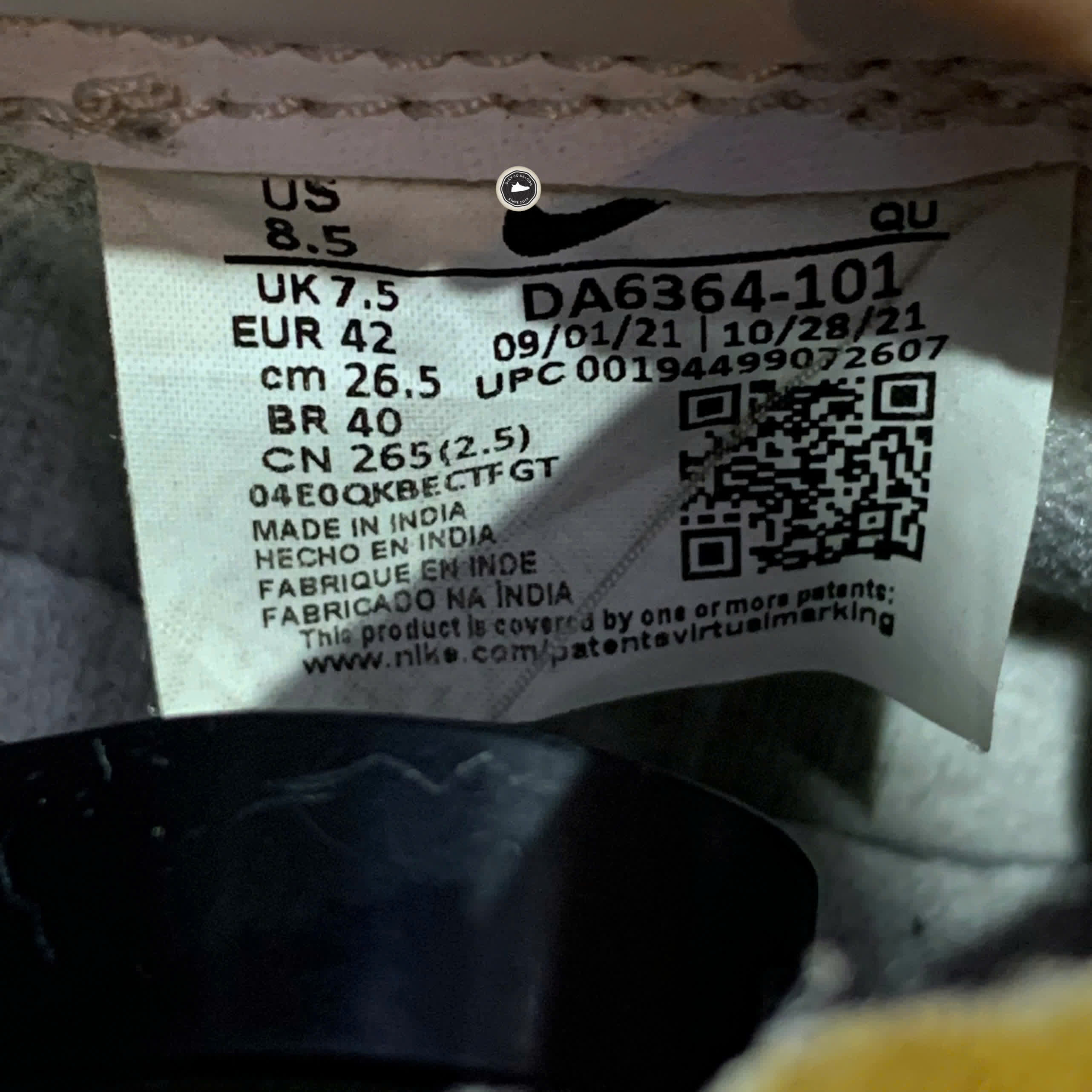 Nike Blazer Low '77 Vintage 'White Black' DA6364 101 SIZE 42 GIÀY 2HAND CHÍNH HÃNG PVN21255