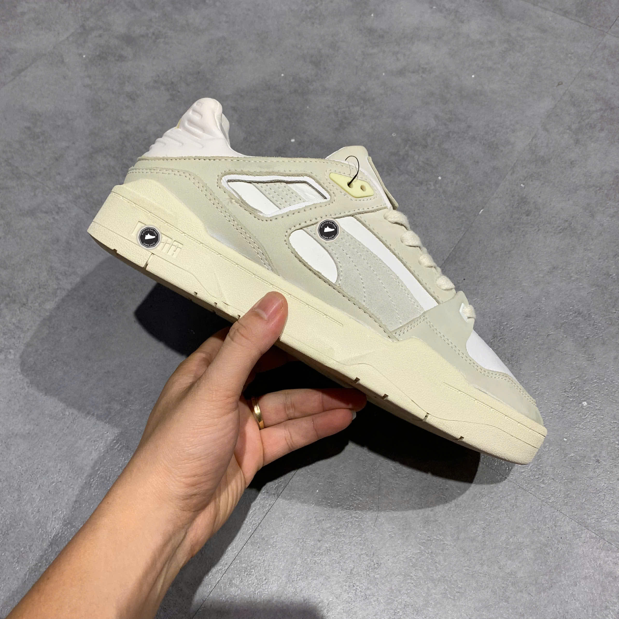 PUMA Slipstream Invdr Lux 'Cream White' 387550-01 SIZE 42.5 GIÀY 2HAND CHÍNH HÃNG PVN21325