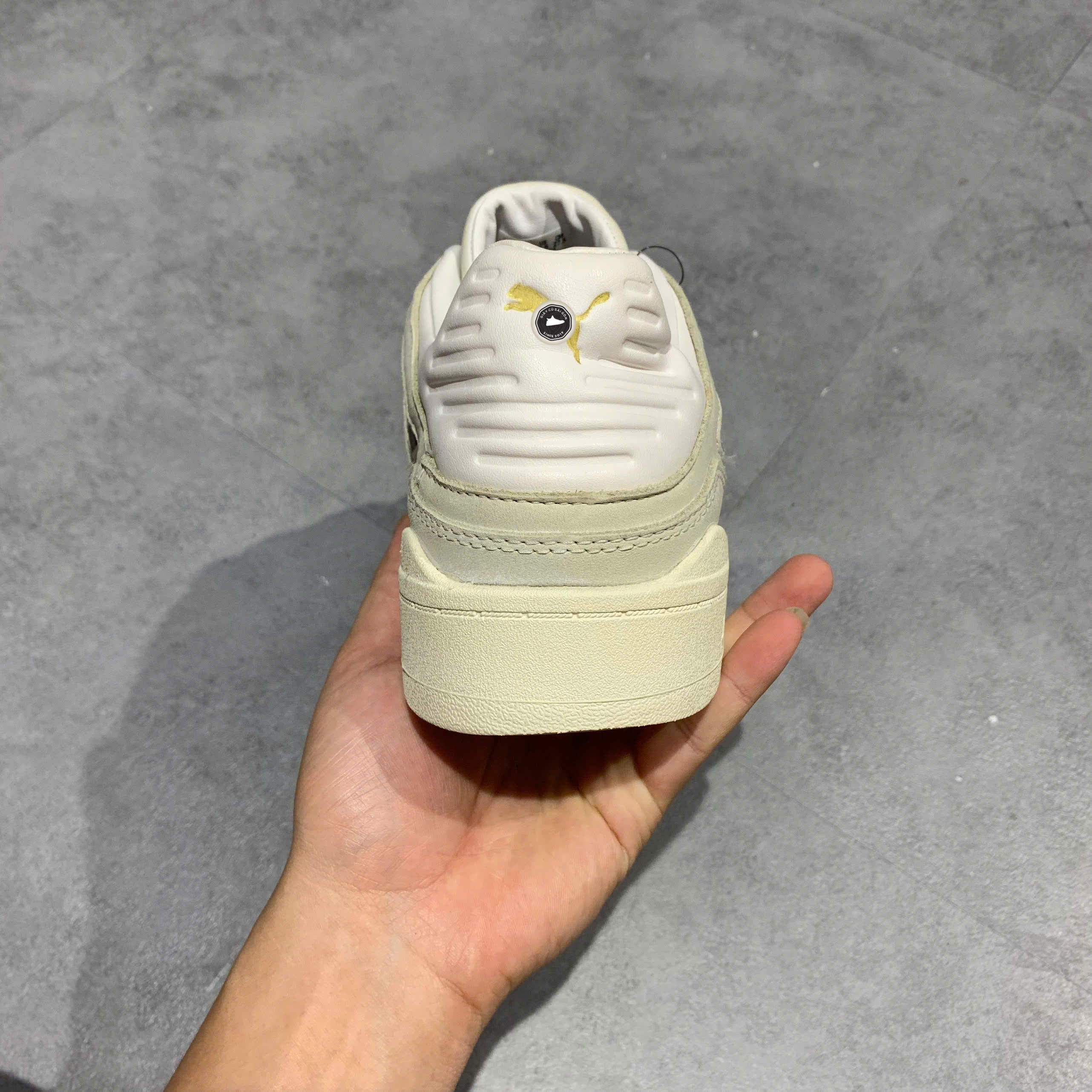 PUMA Slipstream Invdr Lux 'Cream White' 387550-01 SIZE 42.5 GIÀY 2HAND CHÍNH HÃNG PVN21325