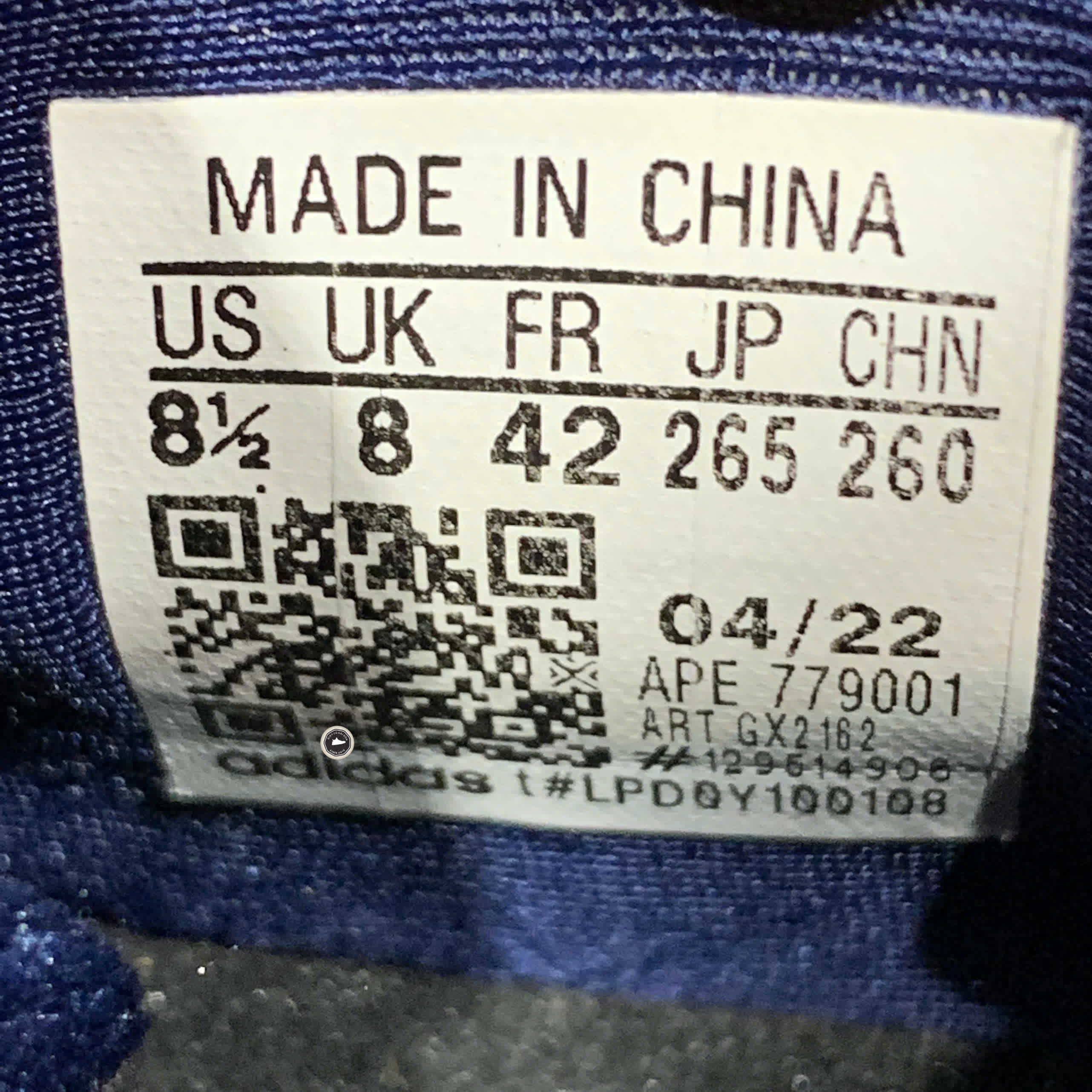 ADIDAS ORIGINALS FORUM 84 LOW 'WHITE DARK BLUE' GX2162 SIZE 42 GIÀY 2HAND CHÍNH HÃNG PVN21084