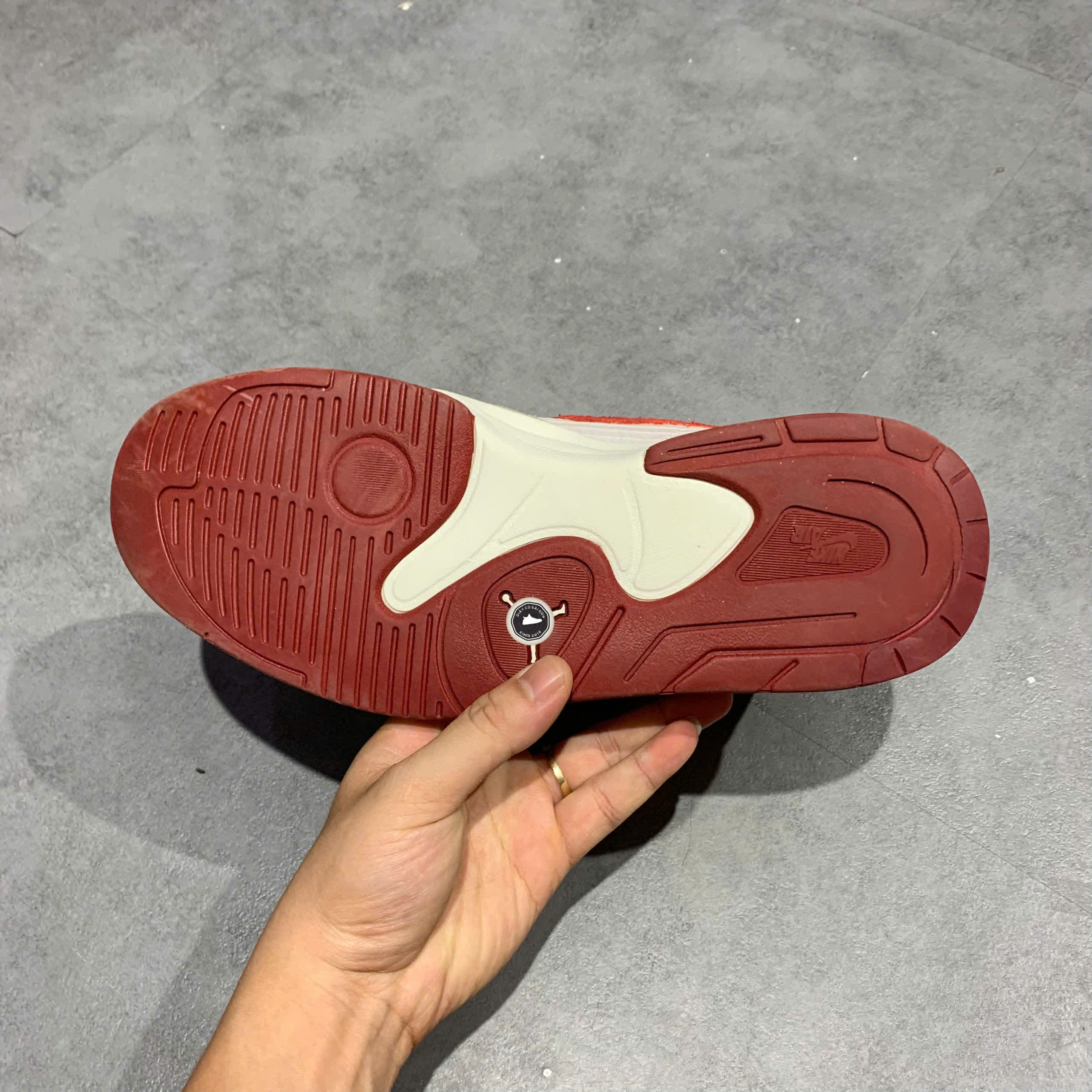 NIKE JORDAN STADIUM 90 'WHITE RED' DX4397 106 SIZE 42.5 GIÀY 2HAND CHÍNH HÃNG PVN21360