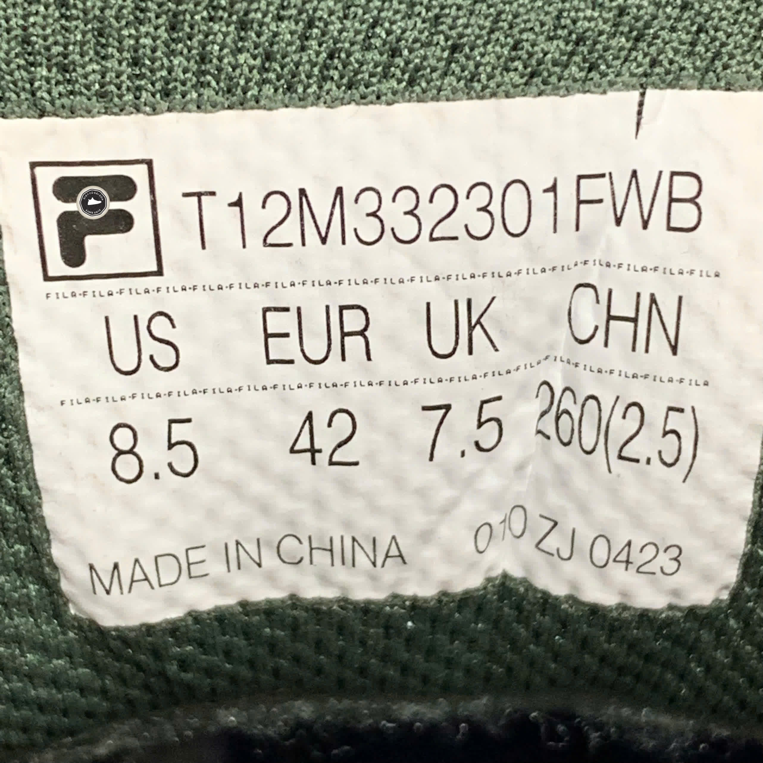 FILA FUSION x NOLLIE Skateboarding Sneakers 'Beige Black' T12M332301FWB SIZE 42 GIÀY 2HAND CHÍNH HÃNG PVN21369