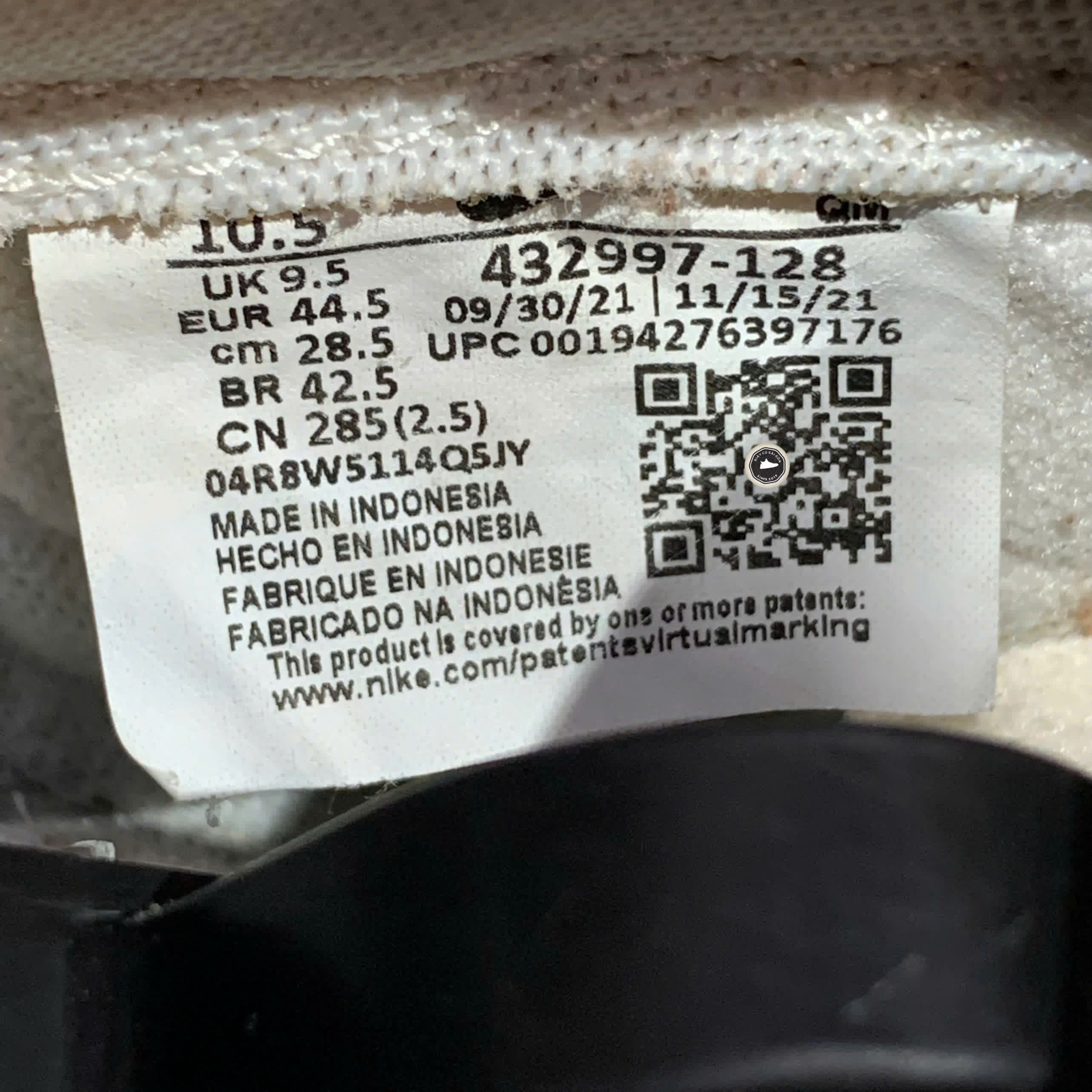 NIKE KILLSHOT 2 LEATHER 'SAIL GUM' 432997 128 SIZE 44.5 GIÀY 2HAND CHÍNH HÃNG PVN21138