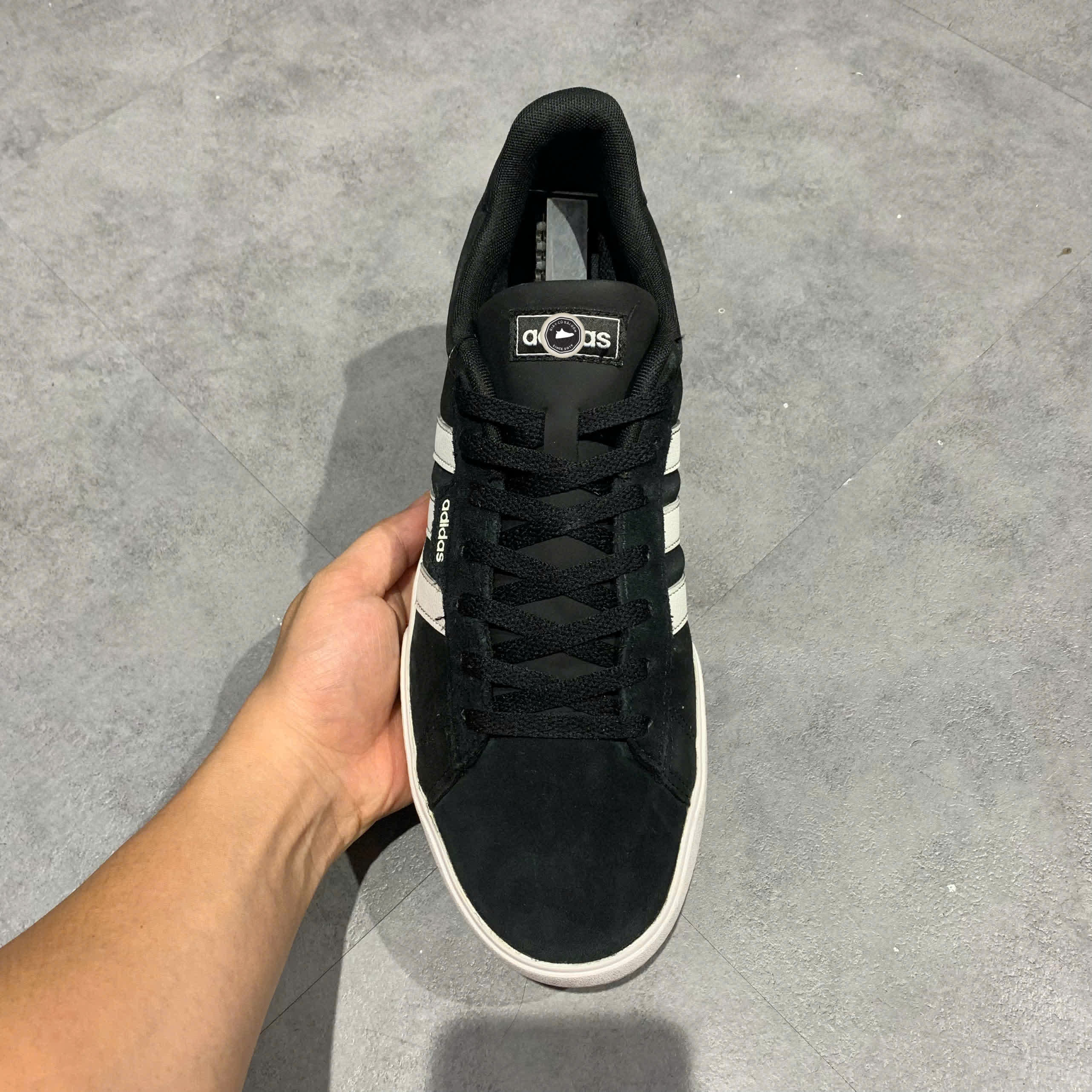 ADIDAS DAILY 3.0 CORE BLACK FW7439 SIZE 45 1/3 GIÀY 2HAND CHÍNH HÃNG PVN21145