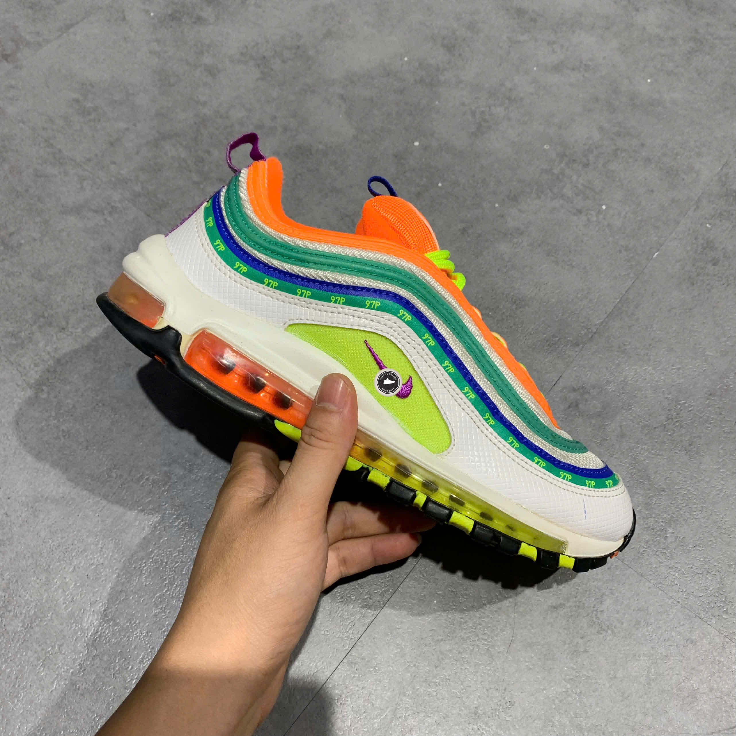 Nike Air Max 97 London Summer Of Love CI1504-100 SIZE 40.5 GIÀY 2HAND CHÍNH HÃNG PVN21095