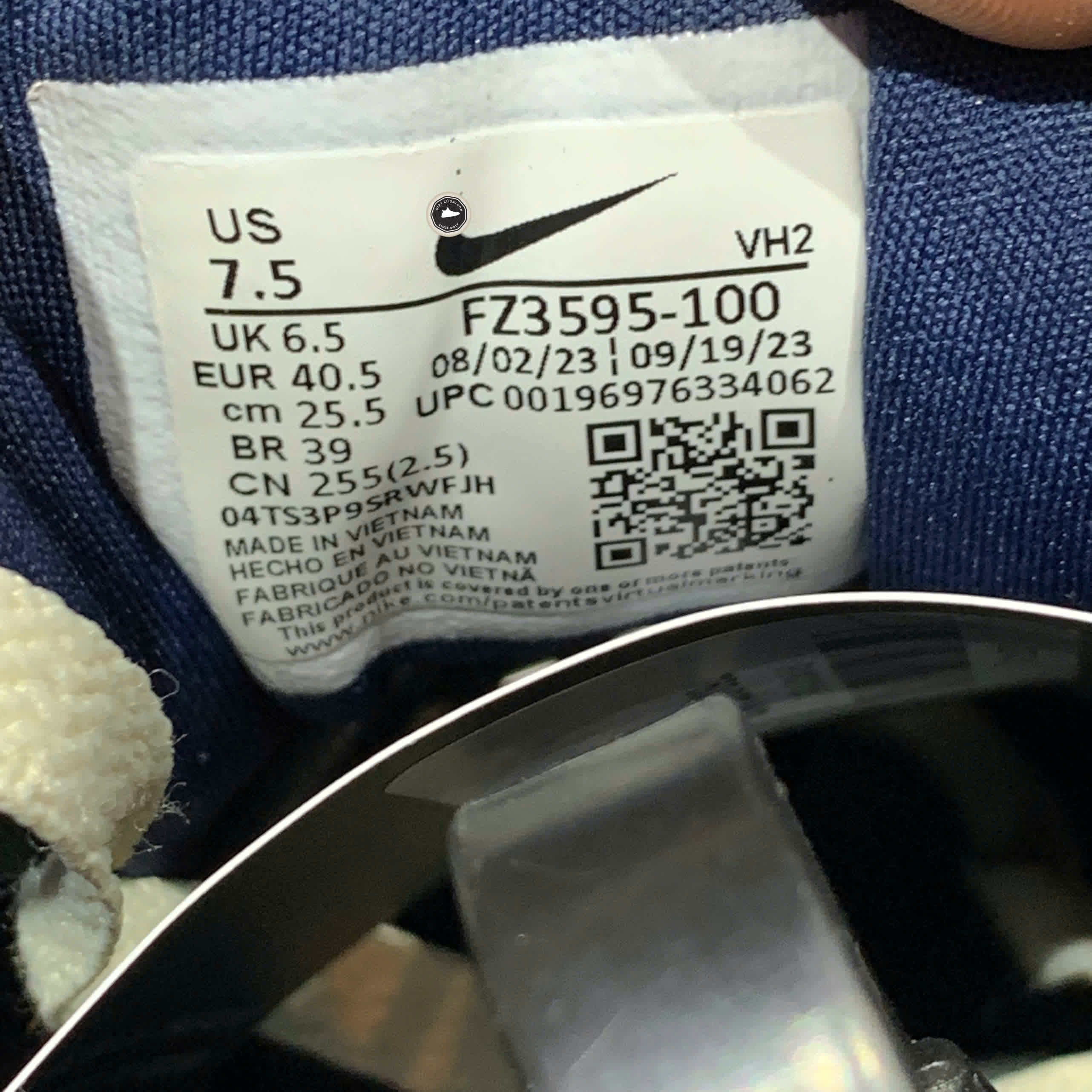 Nike Full Force Low White Grey FZ3595 100 SIZE 40.5 GIÀY 2HAND CHÍNH HÃNG PVN21155