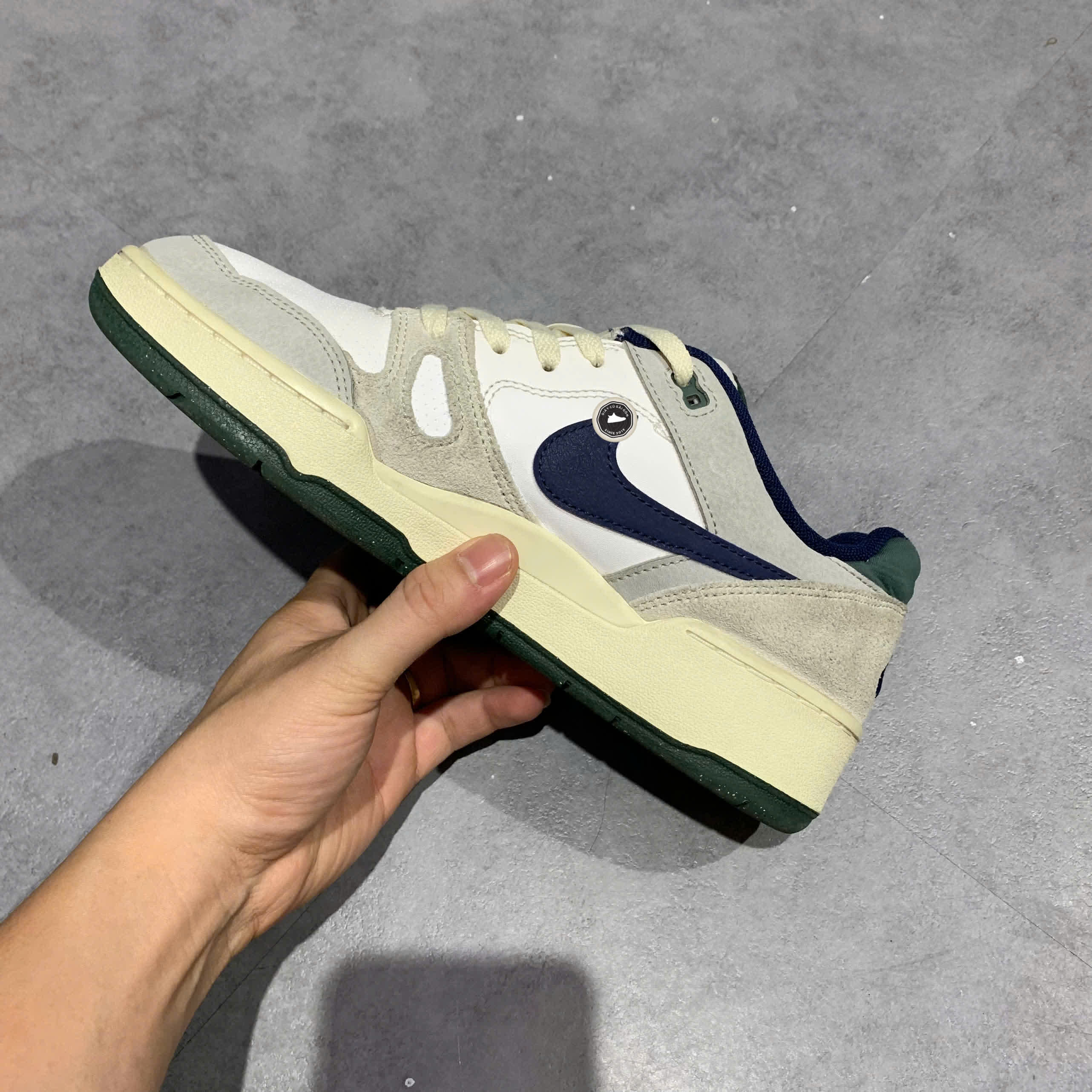 Nike Full Force Low White Grey FZ3595 100 SIZE 40.5 GIÀY 2HAND CHÍNH HÃNG PVN21155