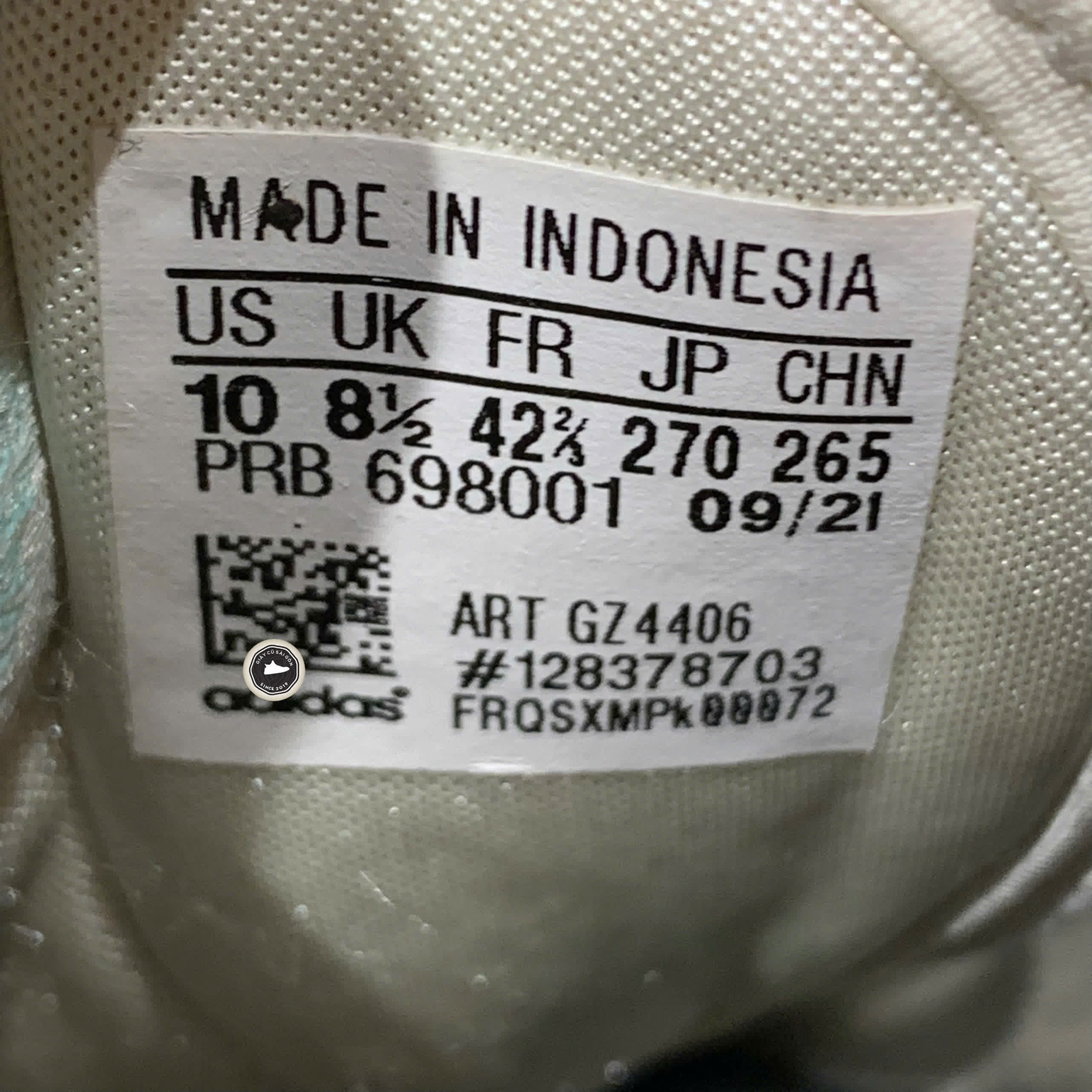 ADIDAS ORIGINALS FORUM LOW 'OFF WHITE EASY GREEN' GZ4406 SIZE 42 2/3 GIÀY 2HAND CHÍNH HÃNG PVN21248