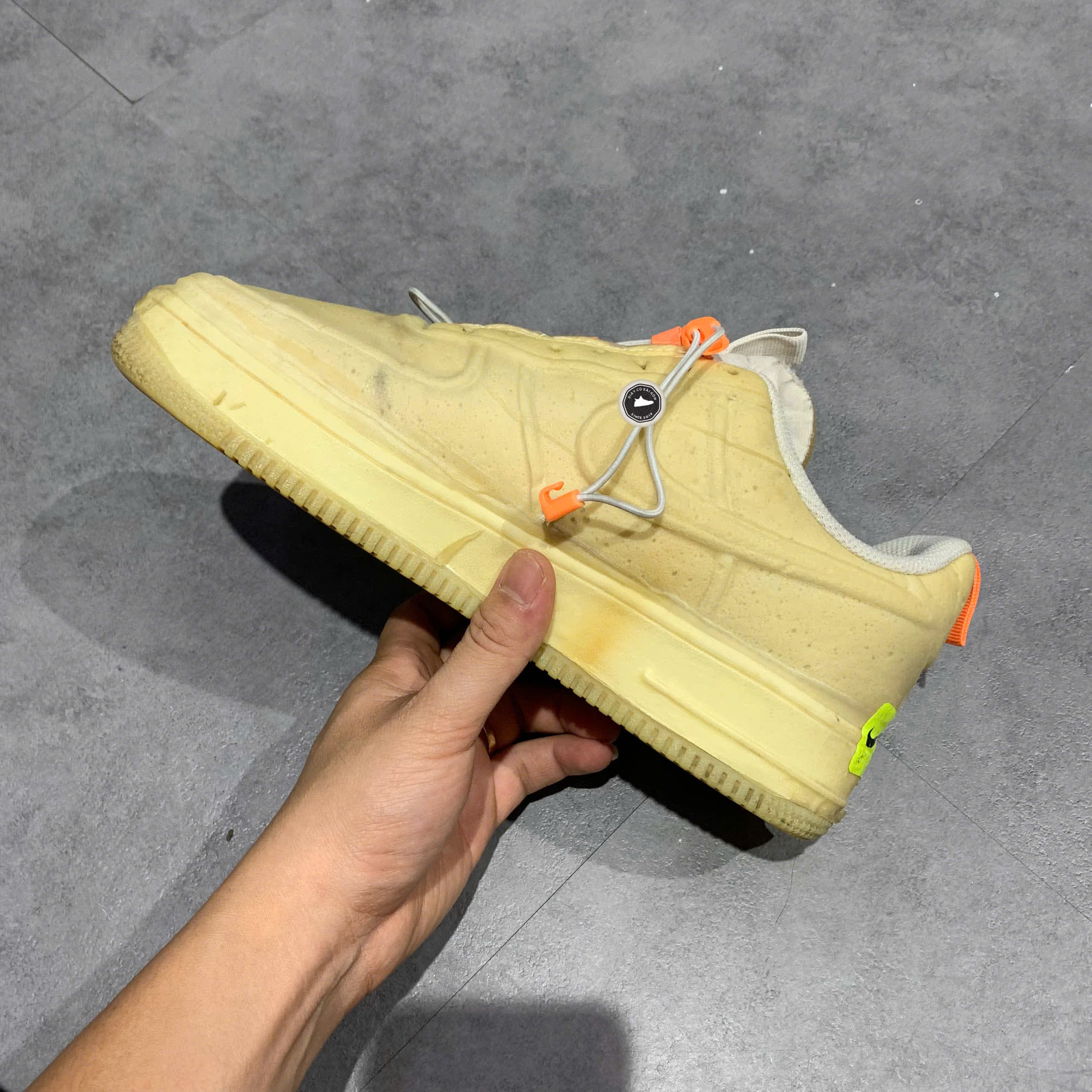NIKE AIR FORCE 1 LOW EXPERIMENTAL SAIL CV1754 100 SIZE 40 GIÀY 2HAND CHÍNH HÃNG PVN21133