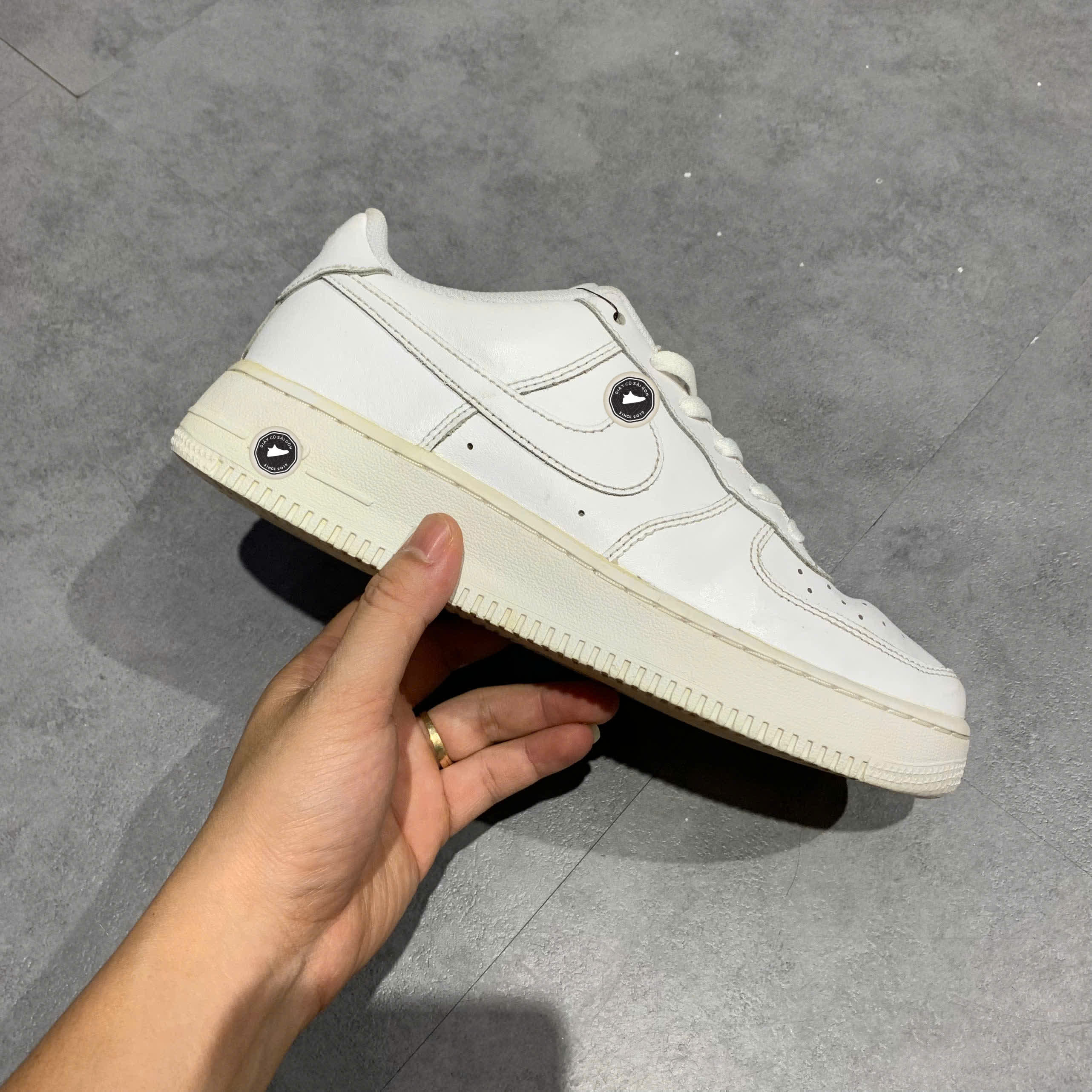 Nike Air Force 1 LE GS 'Triple White' DH2920 111 SIZE 40 GIÀY 2HAND CHÍNH HÃNG PVN21213