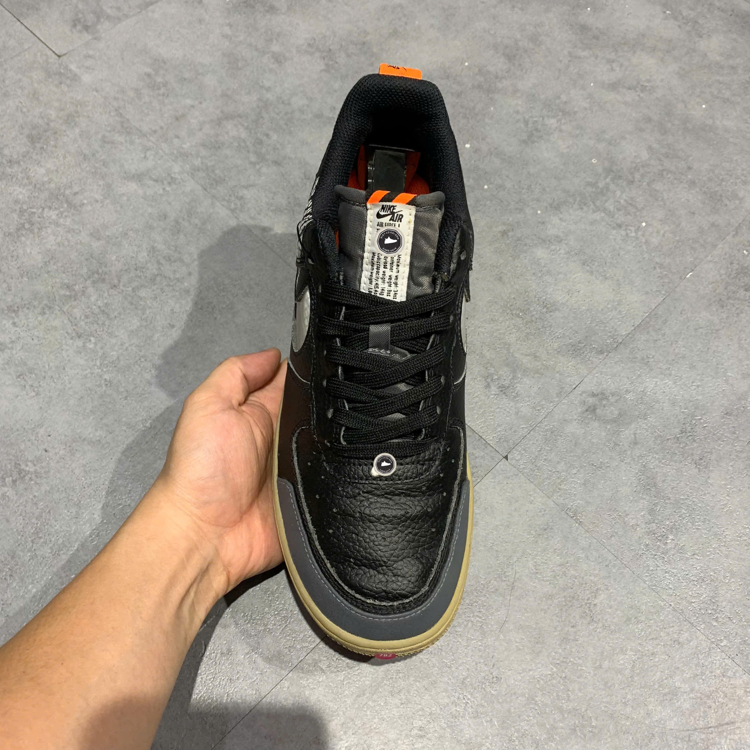 Nike Air Force 1 '07 LV8 Low 'Under Construction - Black' BQ4421 002 SIZE 40 GIÀY 2HAND CHÍNH HÃNG PVN21150