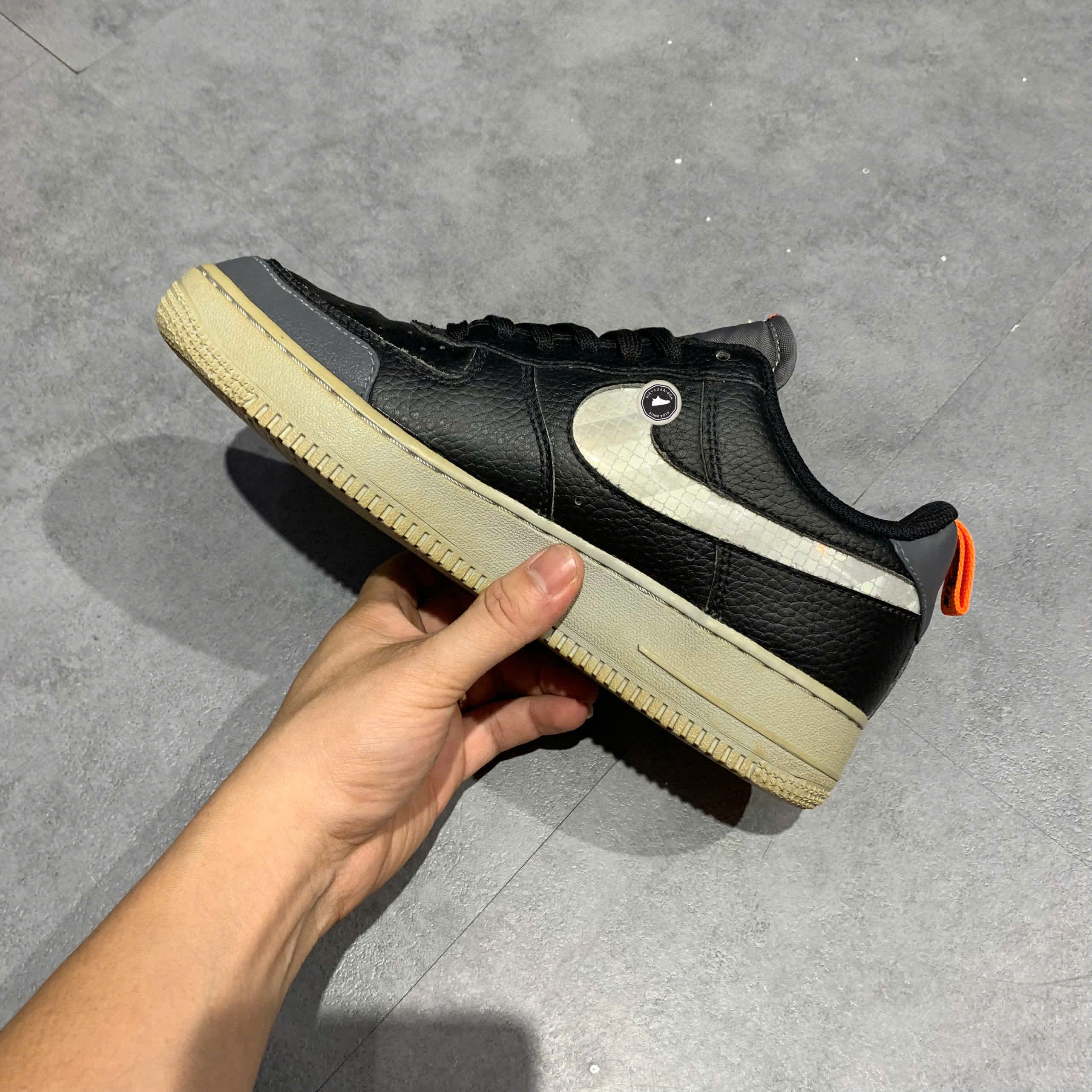 Nike Air Force 1 '07 LV8 Low 'Under Construction - Black' BQ4421 002 SIZE 40 GIÀY 2HAND CHÍNH HÃNG PVN21150