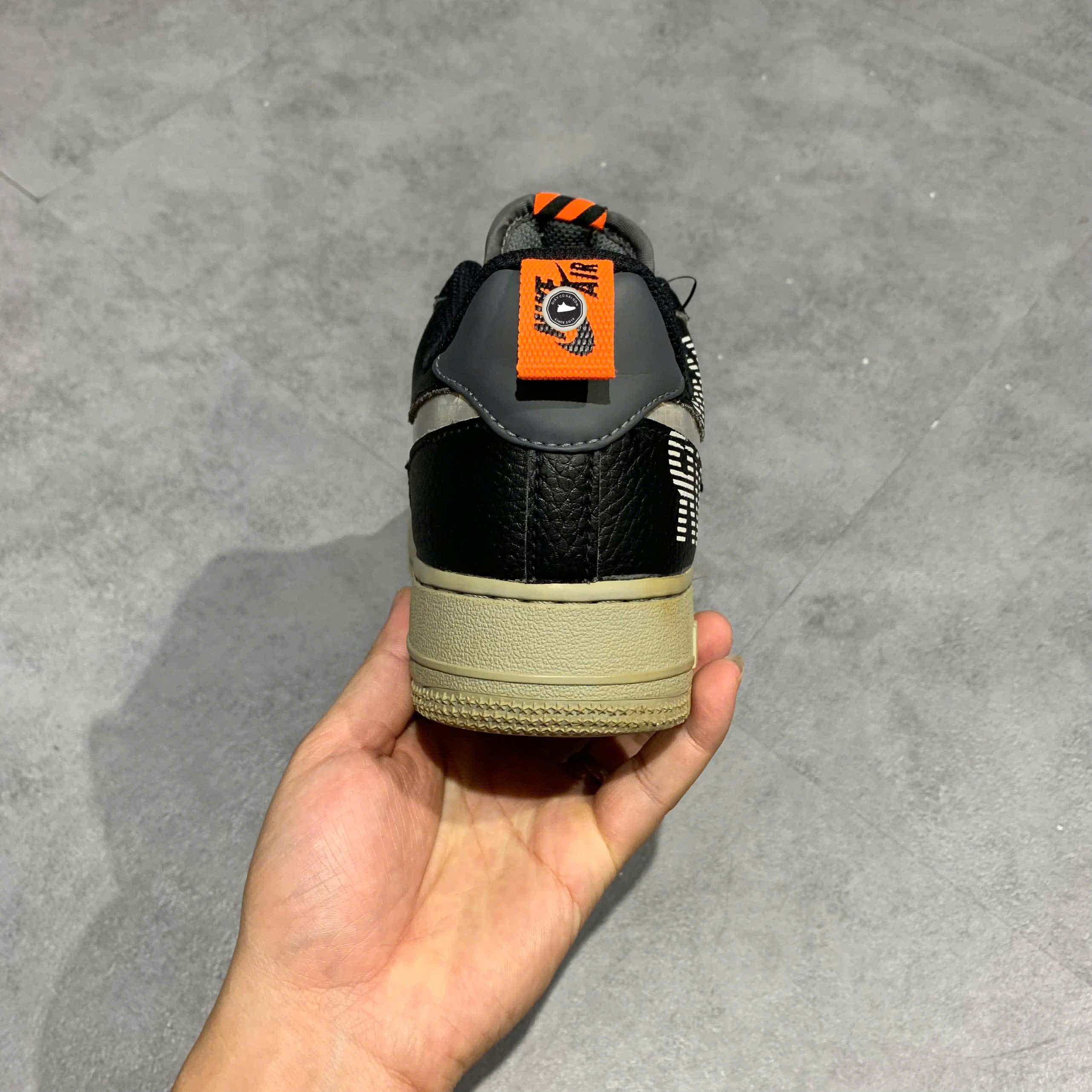 Nike Air Force 1 '07 LV8 Low 'Under Construction - Black' BQ4421 002 SIZE 40 GIÀY 2HAND CHÍNH HÃNG PVN21150