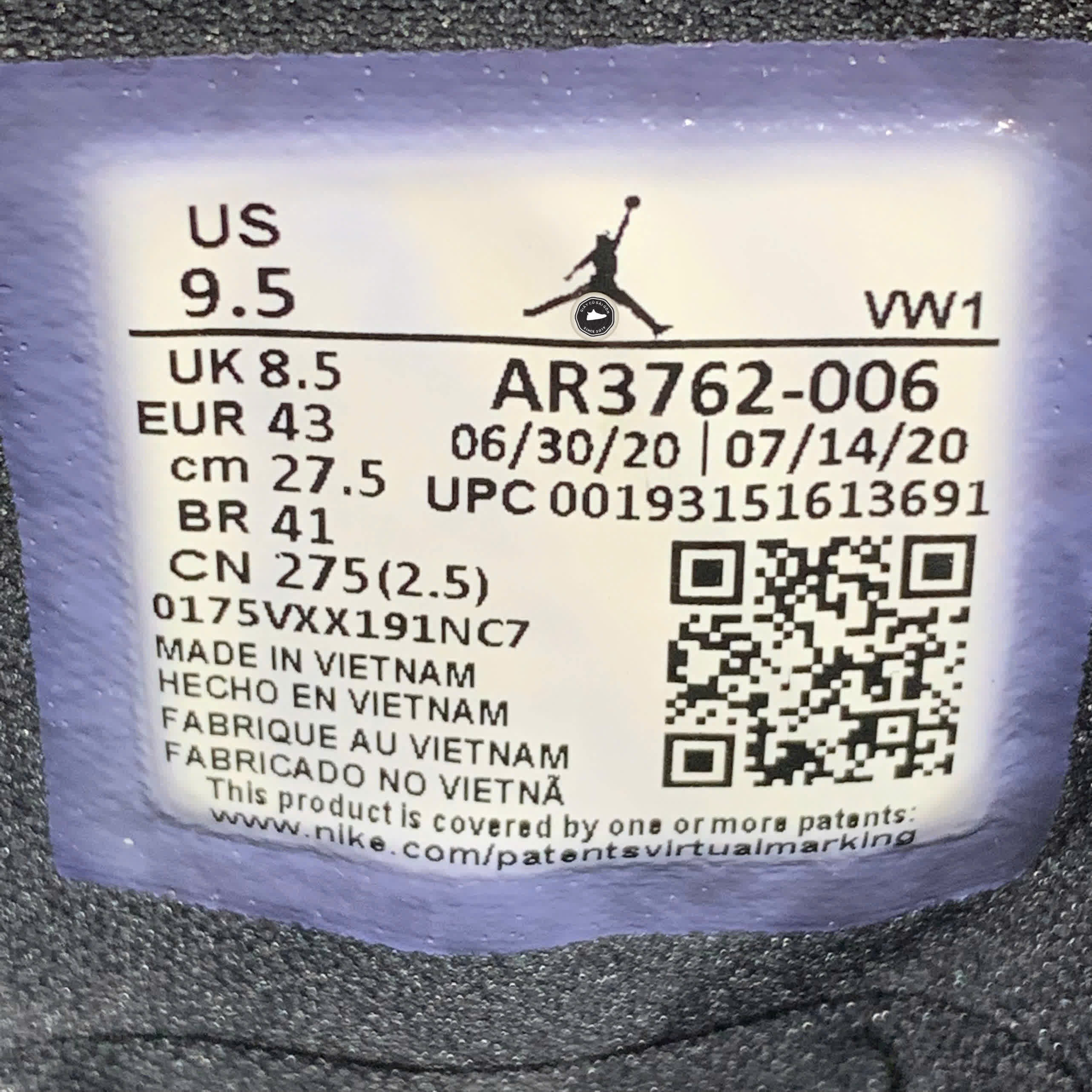 Jordan Access Black Gym Red White AR3762 006 SIZE 43 GIÀY 2HAND CHÍNH HÃNG PVN21240