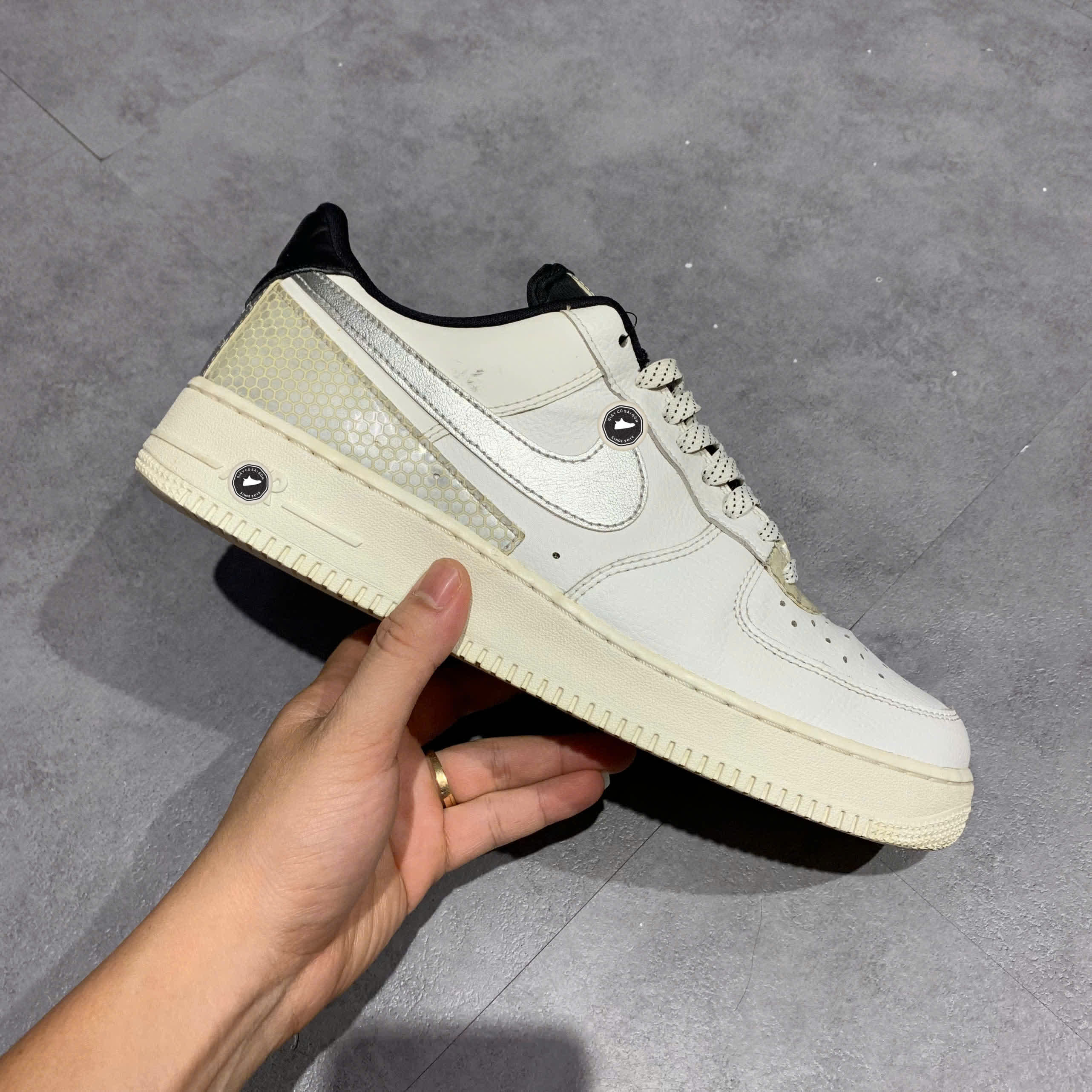 NIKE AIR FORCE 1 LOW 3M 'SUMMIT WHITE' CT2299 100 SIZE 44.5 GIÀY 2HAND CHÍNH HÃNG PVN21182