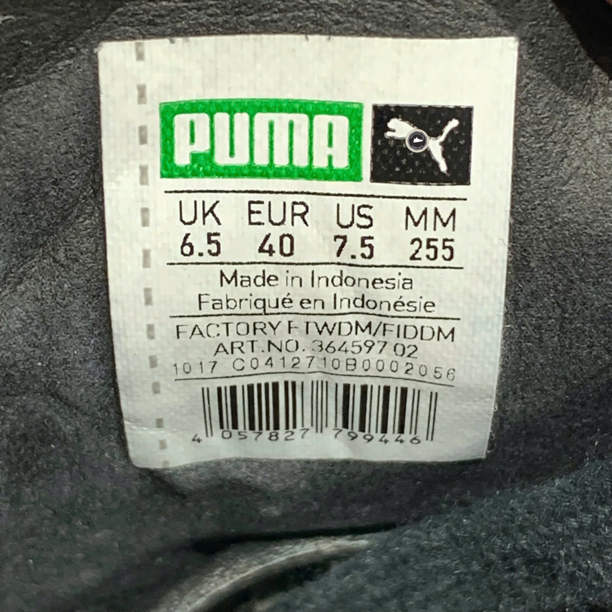 PUMA Liga Leather Retro Shoe Black 364597 02 SIZE 40 GIÀY 2HAND CHÍNH HÃNG PVN21234