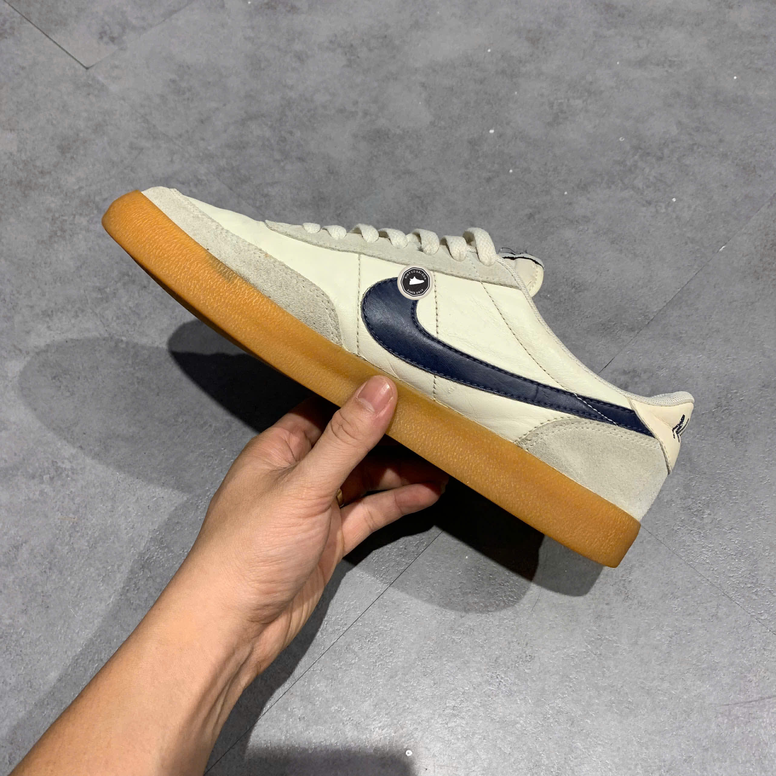 Nike Killshot 2 Leather 'Sail/Gum Yellow/Midnight Navy' 432997 107 SIZE 42 GIÀY 2HAND CHÍNH HÃNG PVN21245