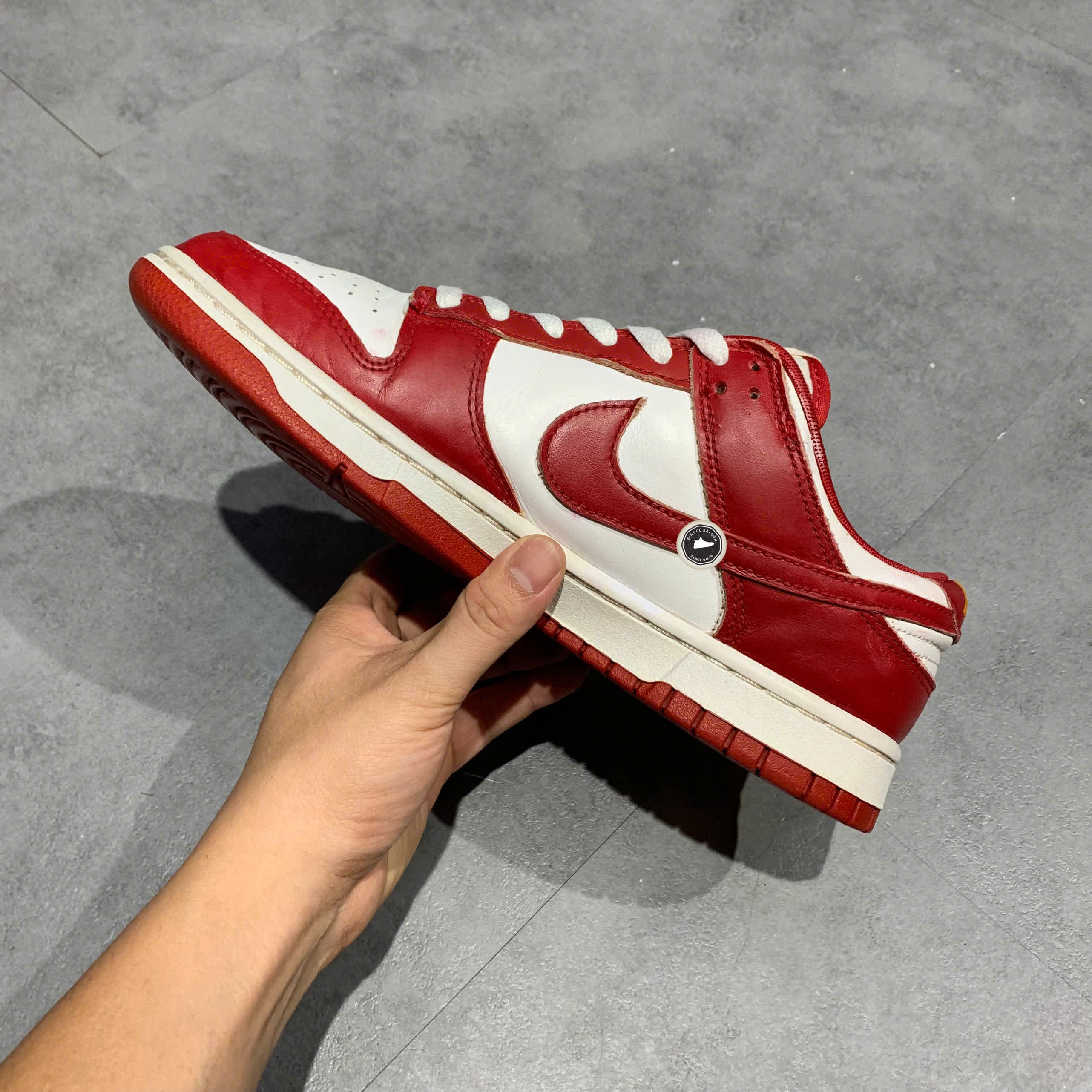NIKE DUNK LOW RETRO 'GYM RED' DD1391 602 SIZE 42 GIÀY 2HAND CHÍNH HÃNG PVN21773