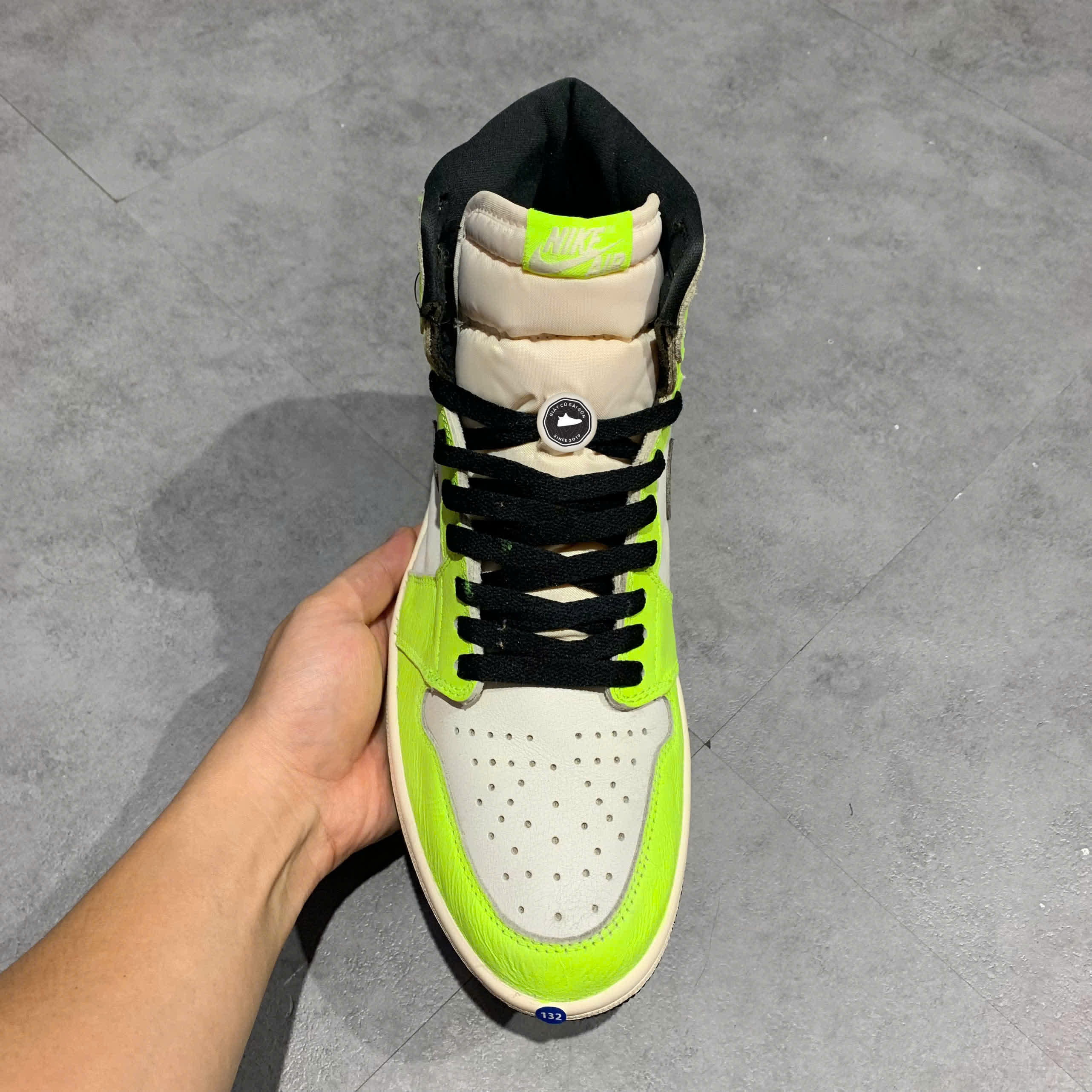 NIKE AIR FORCE 1 '07 LOW WHITE WOLF GREY SOLE DV0788 100 SIZE 44 GIÀY 2HAND CHÍNH HÃNG PVN21815