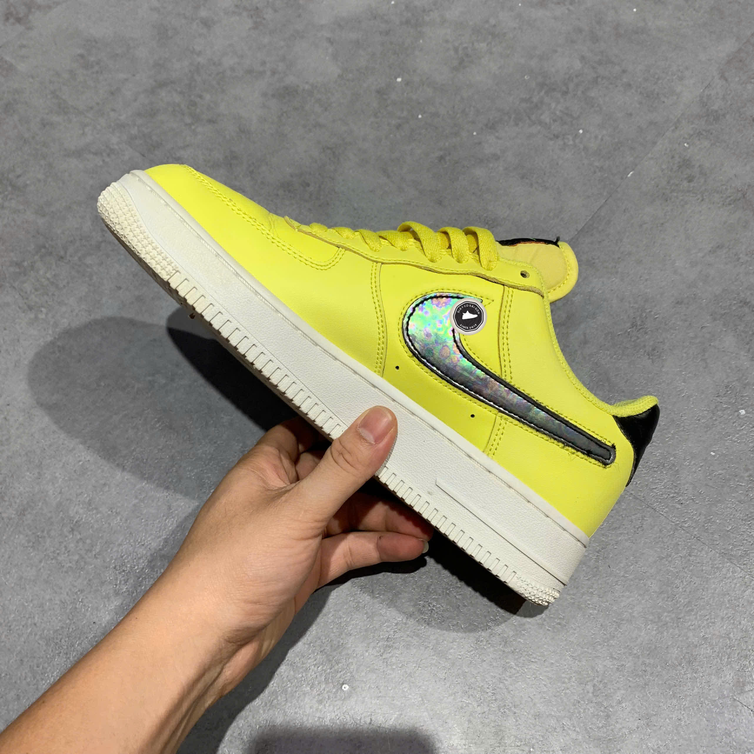 Nike Air Force 1 '07 LV8 'Yellow Pulse' CI0064 700 SIZE 40.5 GIÀY 2HAND CHÍNH HÃNG PVN21844