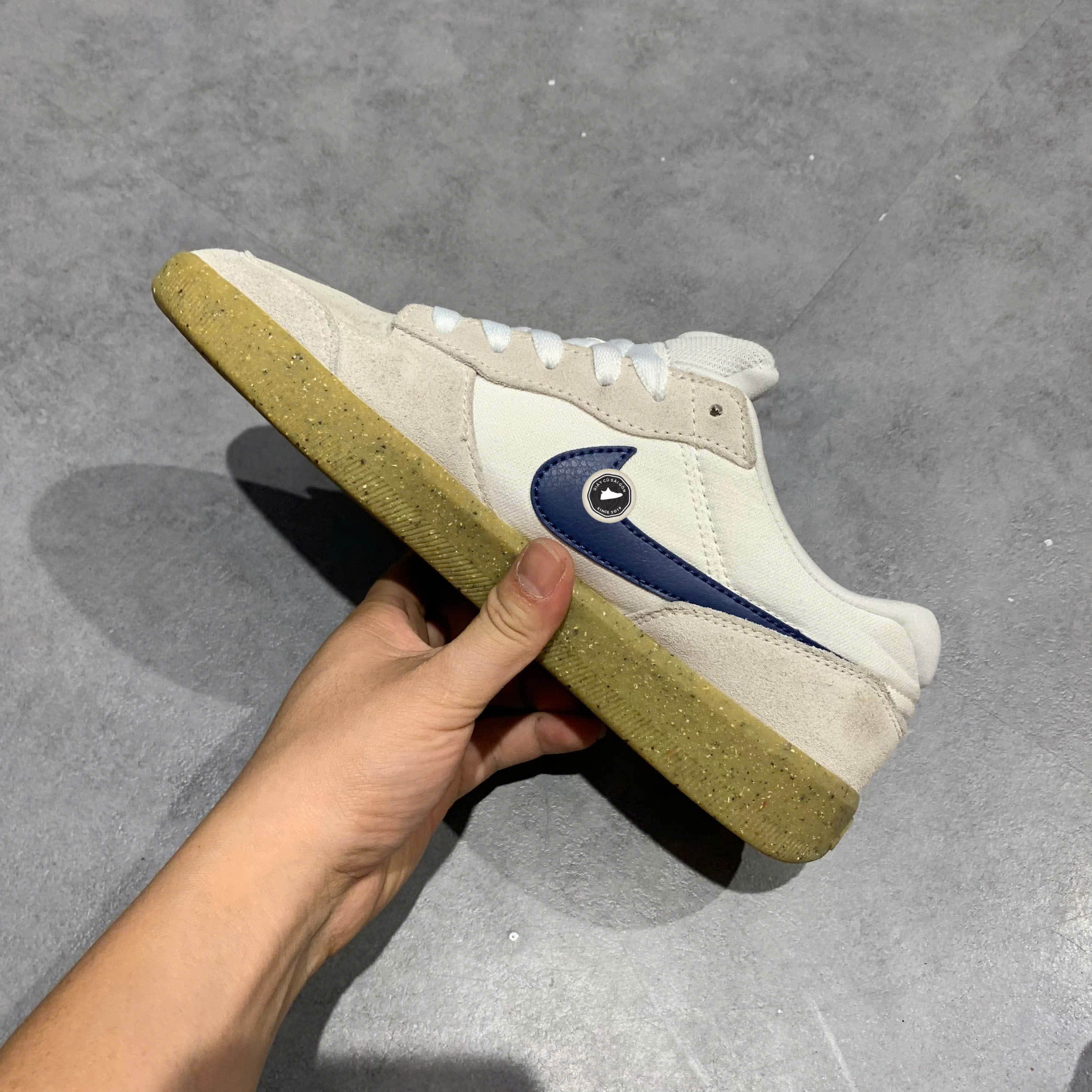 NIKE SB FORCE 58 WHITE LIGHT BROWN GUM CZ2959 100 SIZE 40.5 GIÀY 2HAND CHÍNH HÃNG PVN21891