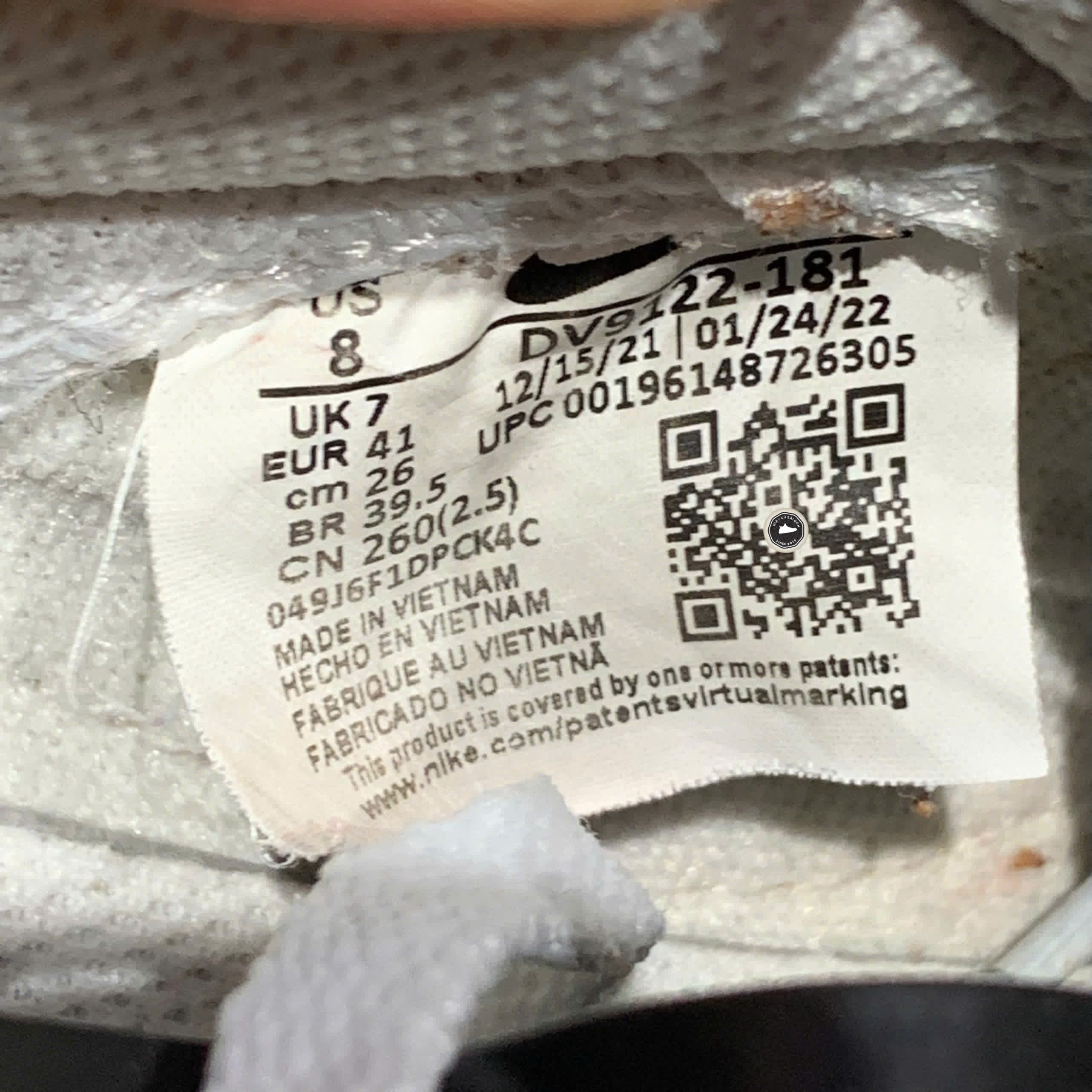 NIKE BLAZER LOW '77 JUMBO WHITE DARK SAPPHIRE BLUE SAFETY ORANGE DV9122 181 SIZE 41 GIÀY 2HAND CHÍNH HÃNG PVN21567