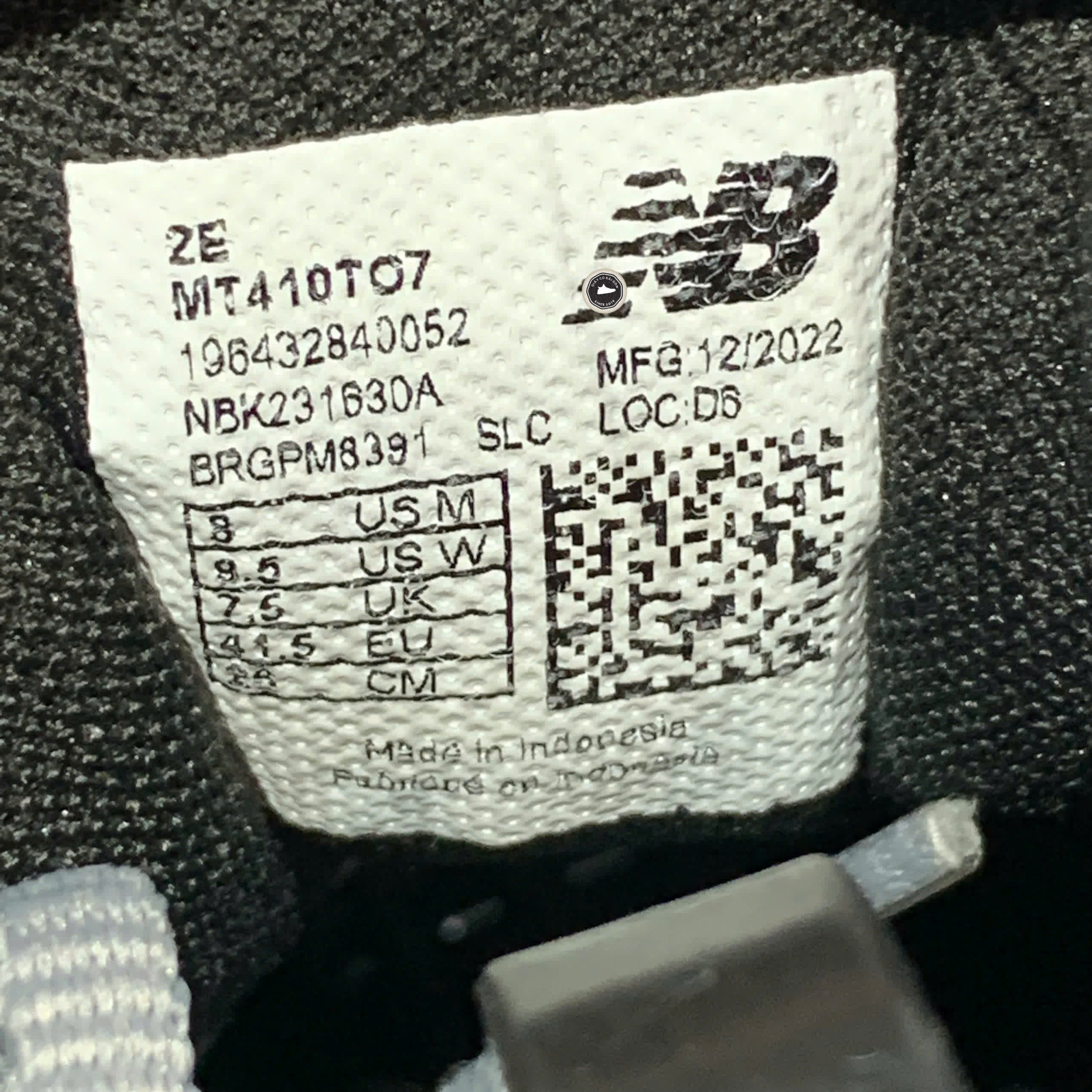 NEW BALANCE 410v7 TRAIL RUNNING SLATE GREY MT410TO7 SIZE 41.5 GIÀY 2HAND CHÍNH HÃNG PVN21651