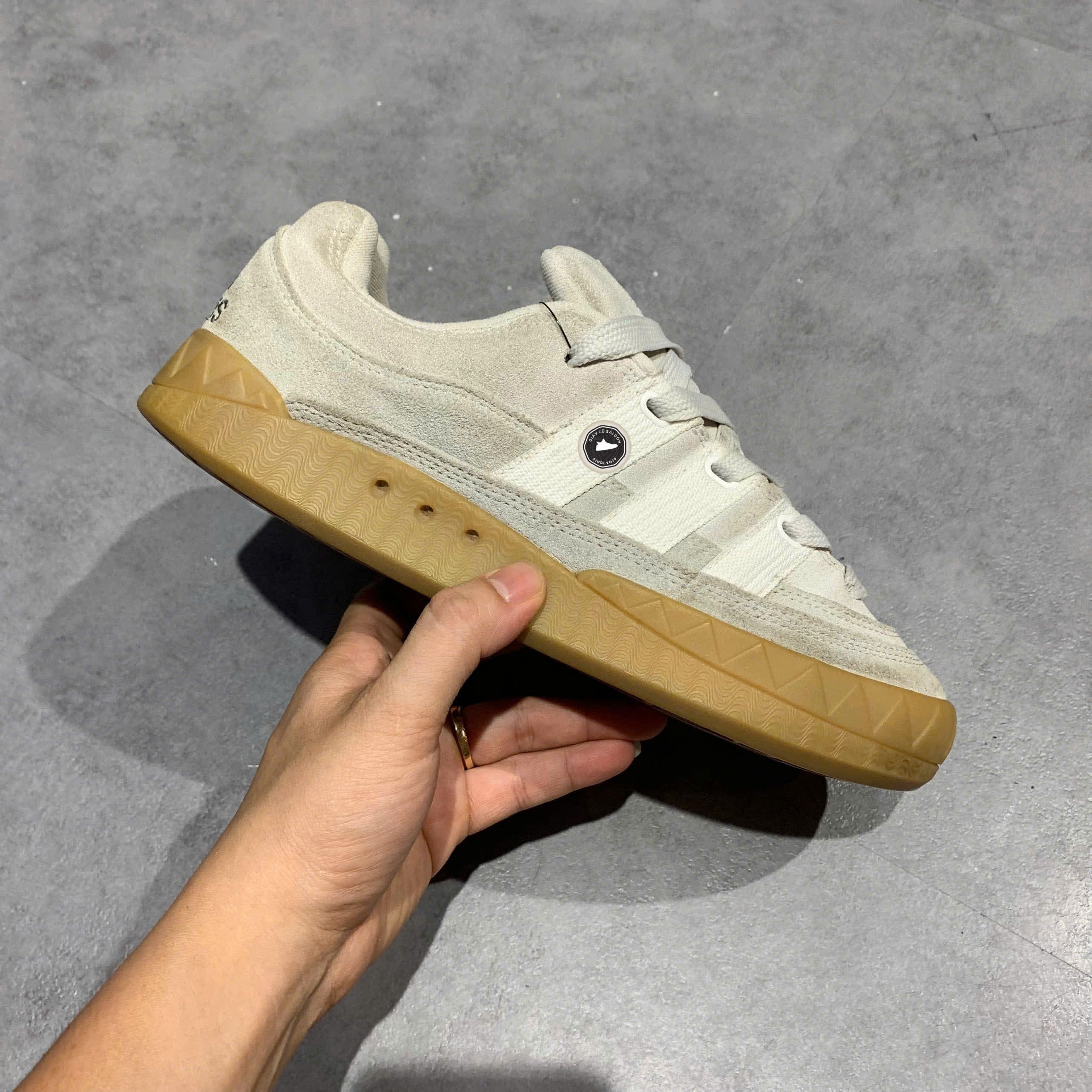 Adidas Originals Adimatic ‘Grey Cream’ ID0847 SIZE 40 2/3 GIÀY 2HAND CHÍNH HÃNG PVN21549