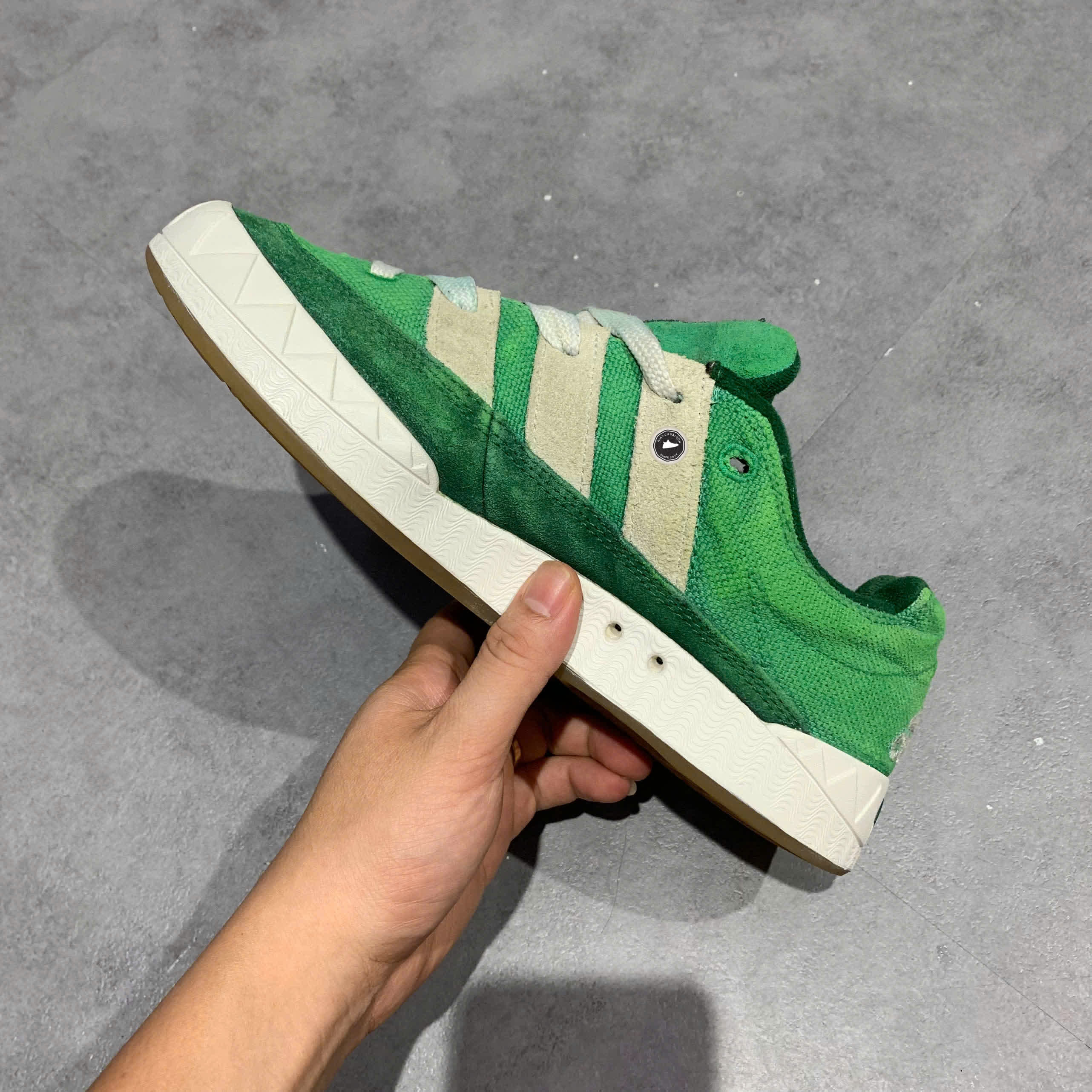 ADIDAS ORIGINALS ADIMATIC HEMP 'GREEN' HQ6908 SIZE 40 2/3 GIÀY 2HAND CHÍNH HÃNG PVN21717