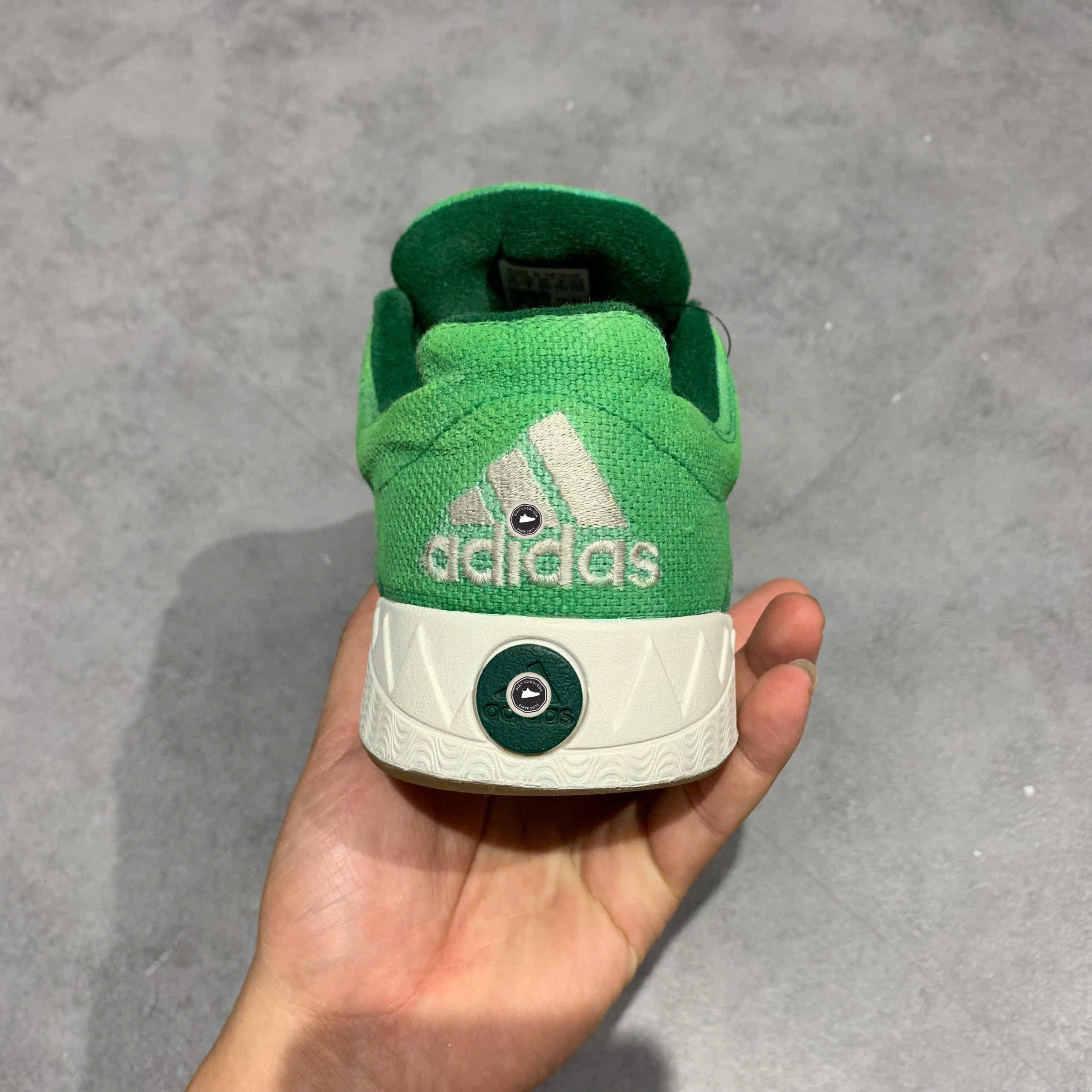 ADIDAS ORIGINALS ADIMATIC HEMP 'GREEN' HQ6908 SIZE 40 2/3 GIÀY 2HAND CHÍNH HÃNG PVN21717