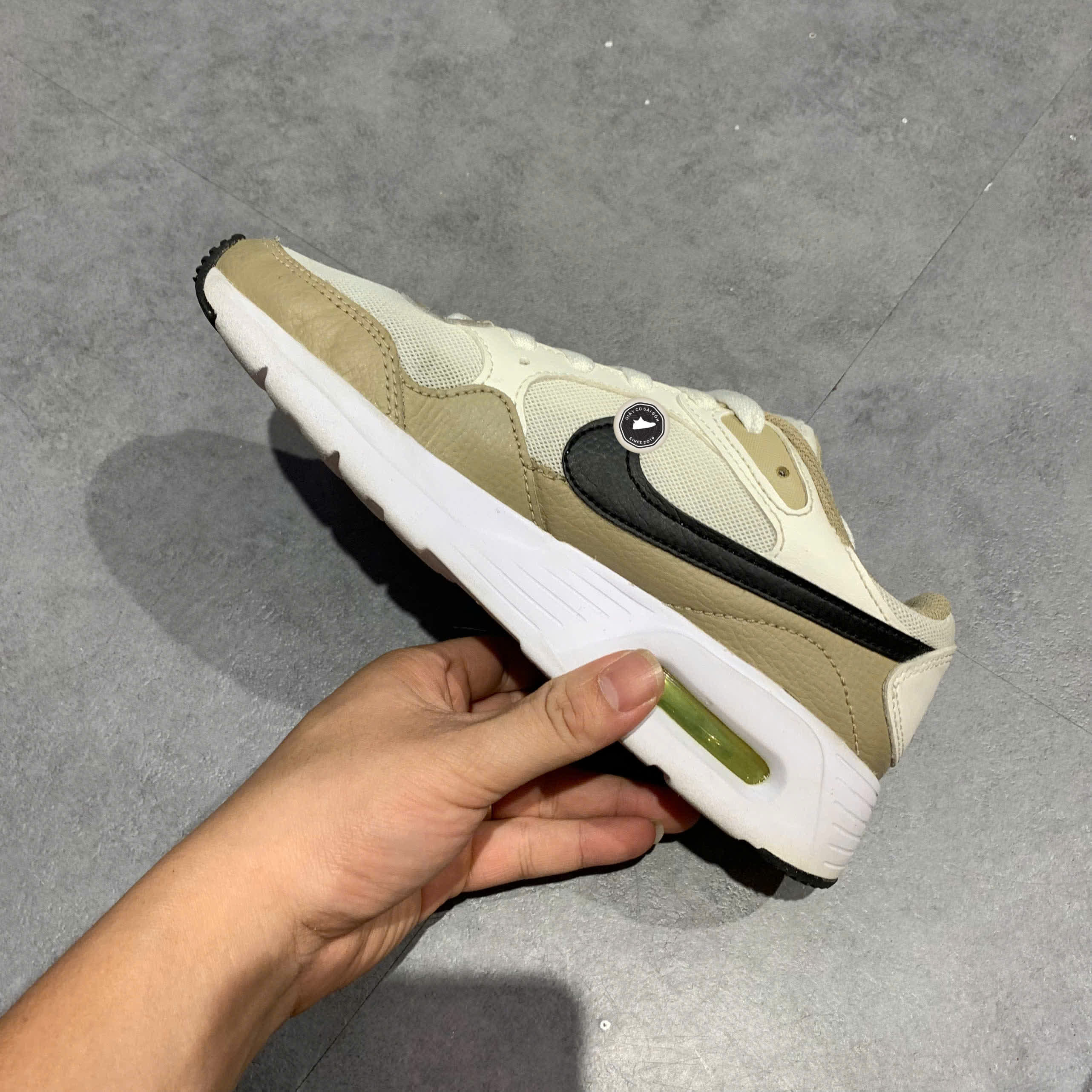 Nike Air Max SC GS 'Summit White Khaki' CZ5358 114 SIZE 36.5 GIÀY 2HAND CHÍNH HÃNG PVN22077