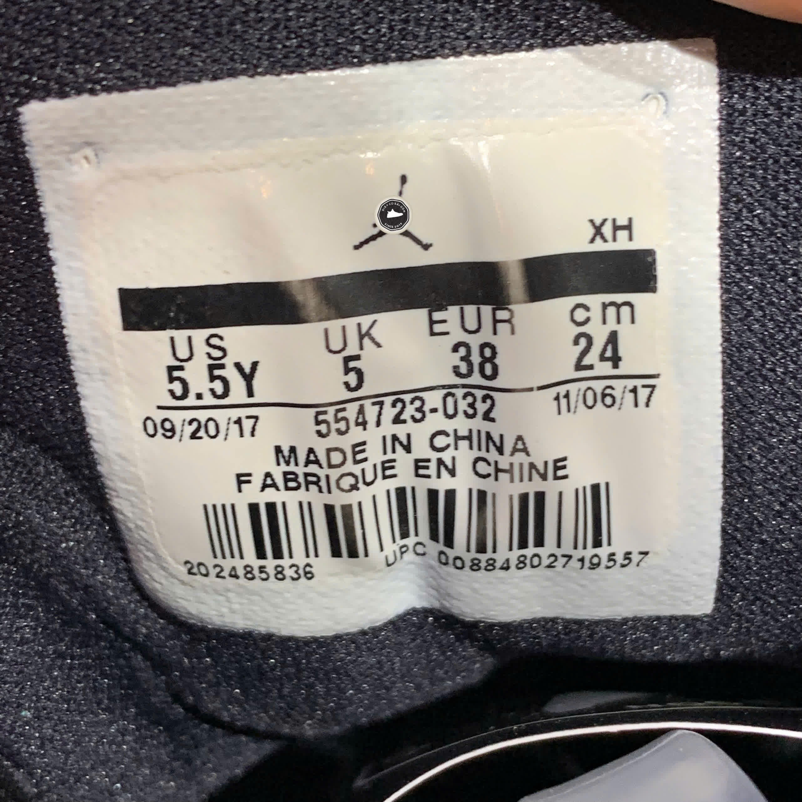 JORDAN 1 LOW GS 'METALLIC GOLD' 554723 032 SIZE 38 GIÀY 2HAND CHÍNH HÃNG PVN22153