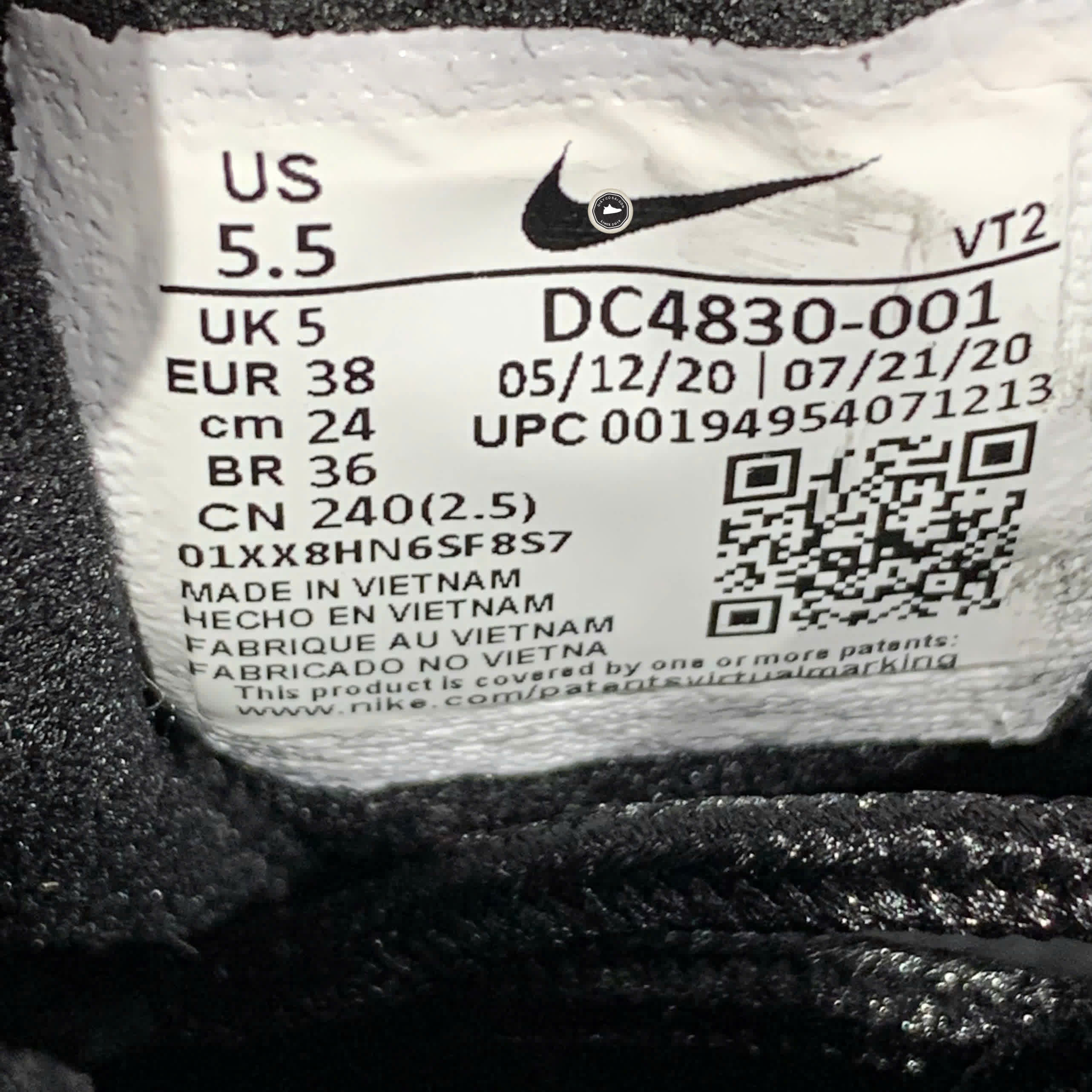 Nike Air Max 97 Undefeated Black Volt DC4830 001 SIZE 38 GIÀY 2HAND CHÍNH HÃNG PVN22088