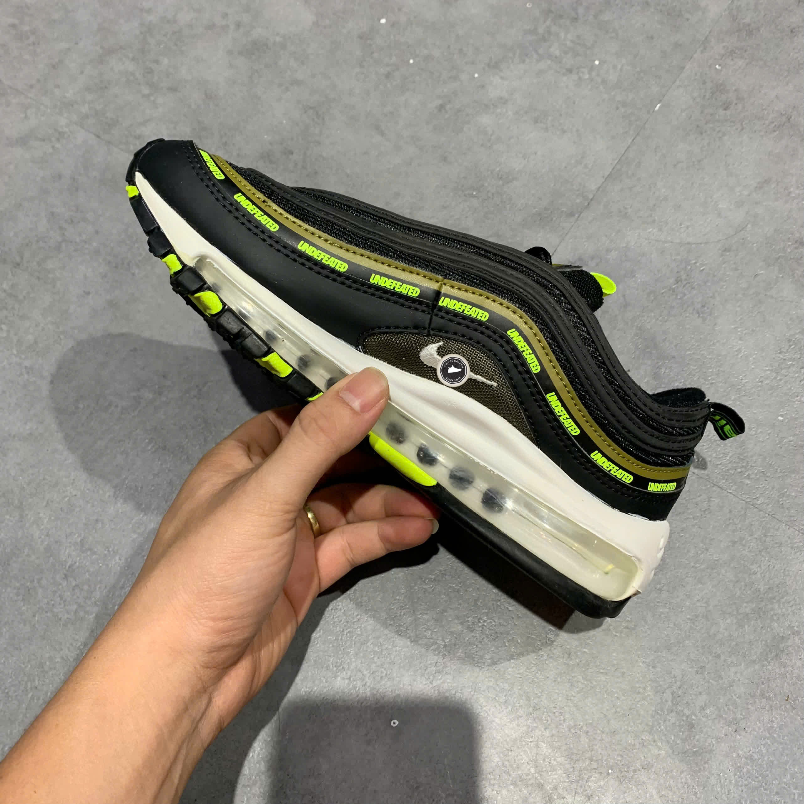 Nike Air Max 97 Undefeated Black Volt DC4830 001 SIZE 38 GIÀY 2HAND CHÍNH HÃNG PVN22088