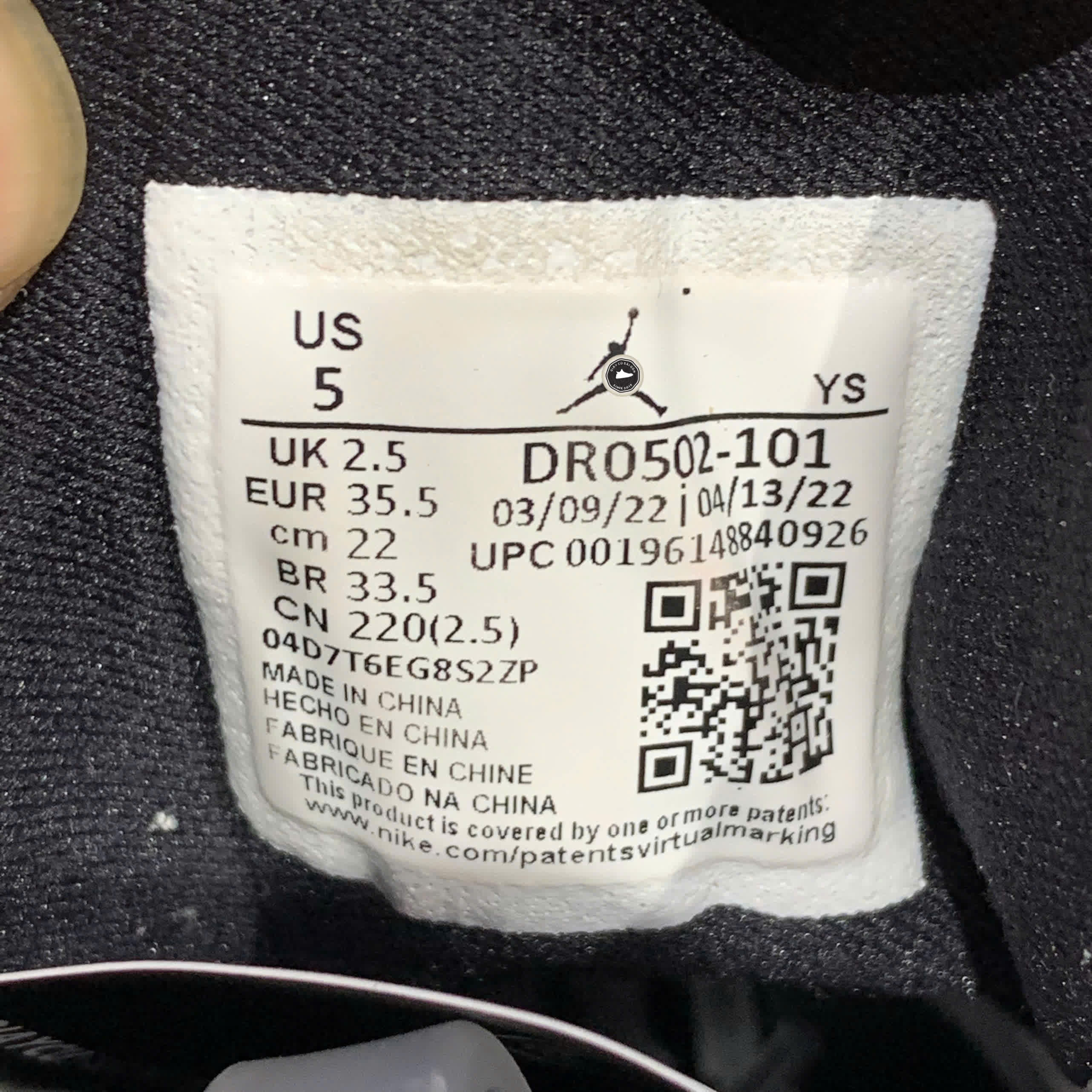 NIKE AIR JORDAN 1 LOW SE HOMAGE WHITE BLACK DR0502 101 SIZE 35.5 GIÀY 2HAND CHÍNH HÃNG PVN22166