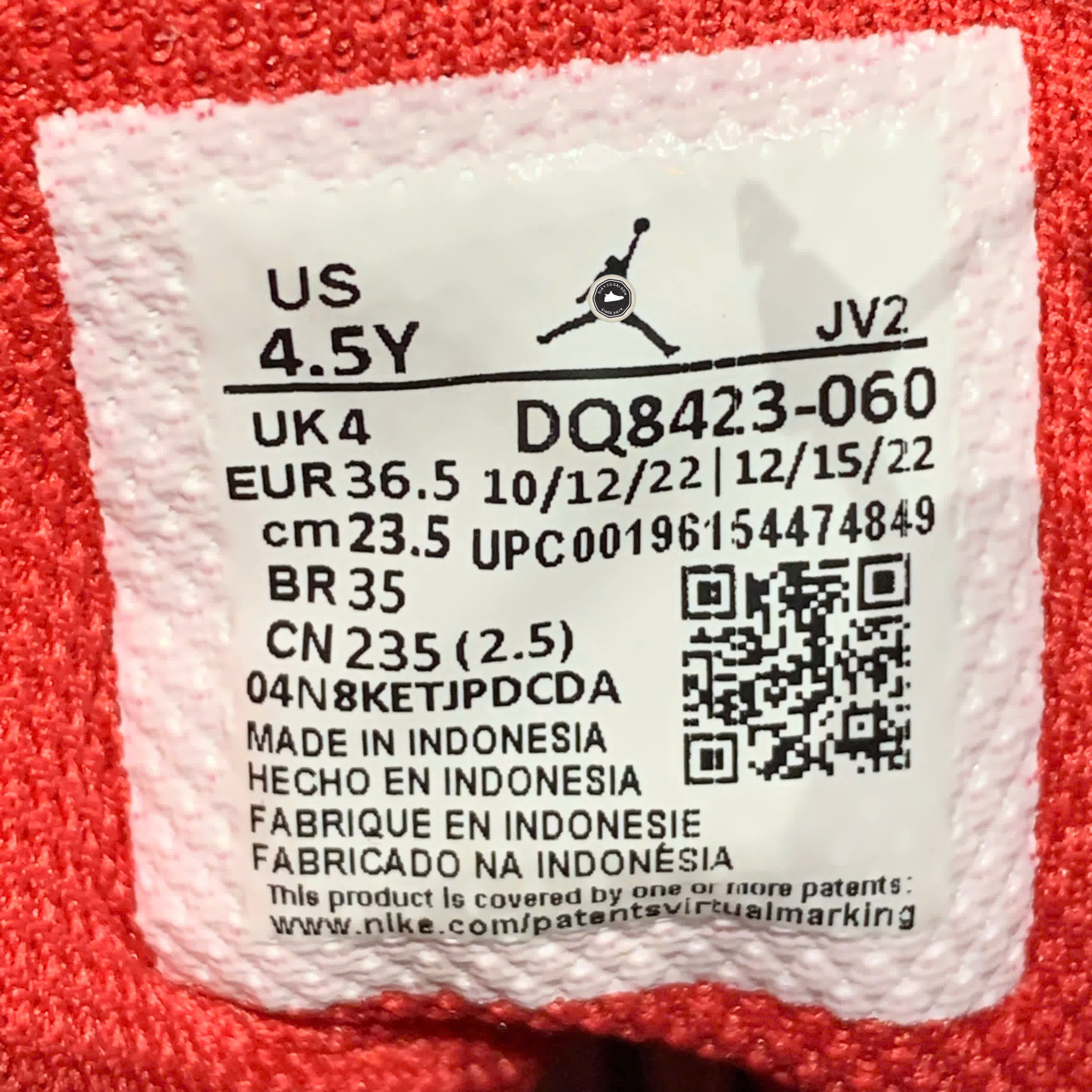 Air Jordan 1 Mid 'Alternate Bred 2022' DQ8423 060 SIZE 36.5 GIÀY 2HAND CHÍNH HÃNG PVN22140