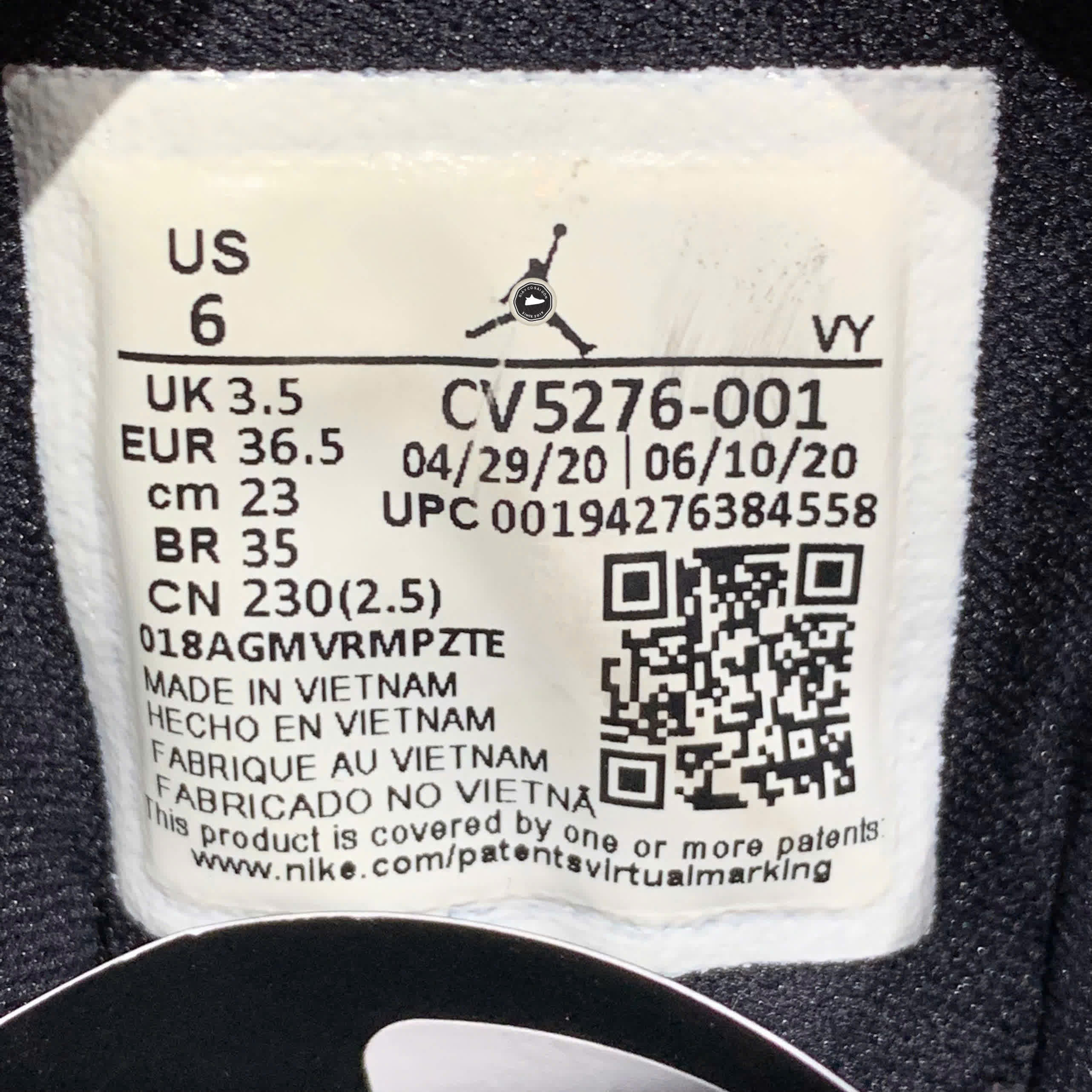 NIKE WMNS AIR JORDAN 1 MID SE MULTI PATENT CV5276 001 SIZE 36.5 GIÀY 2HAND CHÍNH HÃNG PVN22100