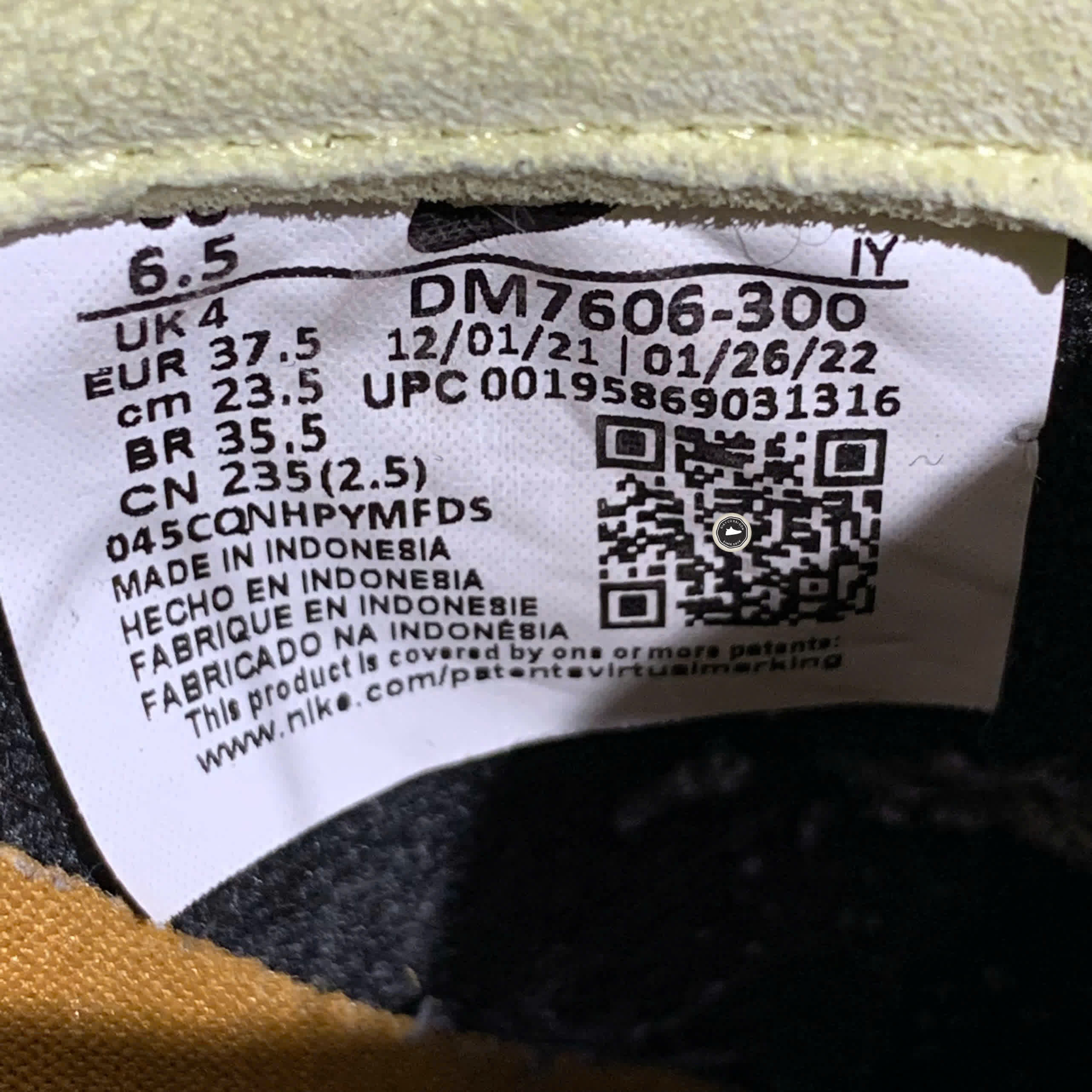 NIKE DUNK LOW LX "AVOCADO" DM7606 300 SIZE 37.5 GIÀY 2HAND CHÍNH HÃNG PVN22128