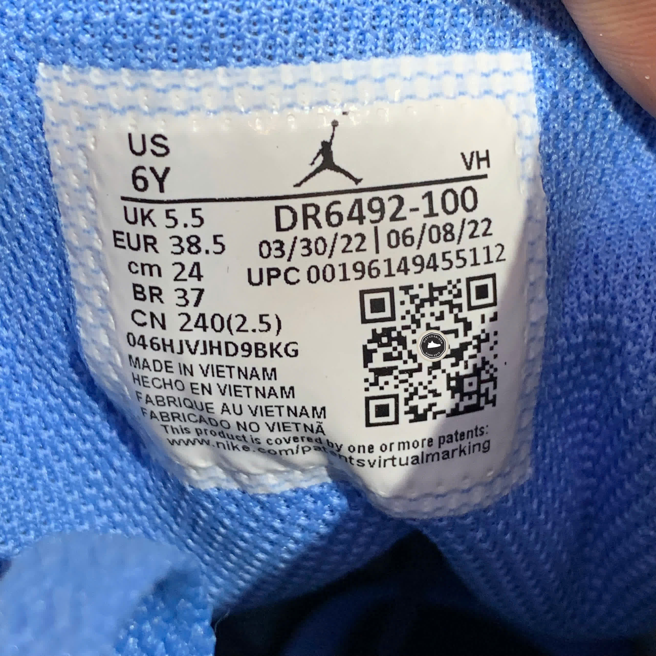 AIR JORDAN 1 MID GS 'GAME WINNER' DR6492 100 SIZE 38.5 GIÀY 2HAND CHÍNH HÃNG PVN22094